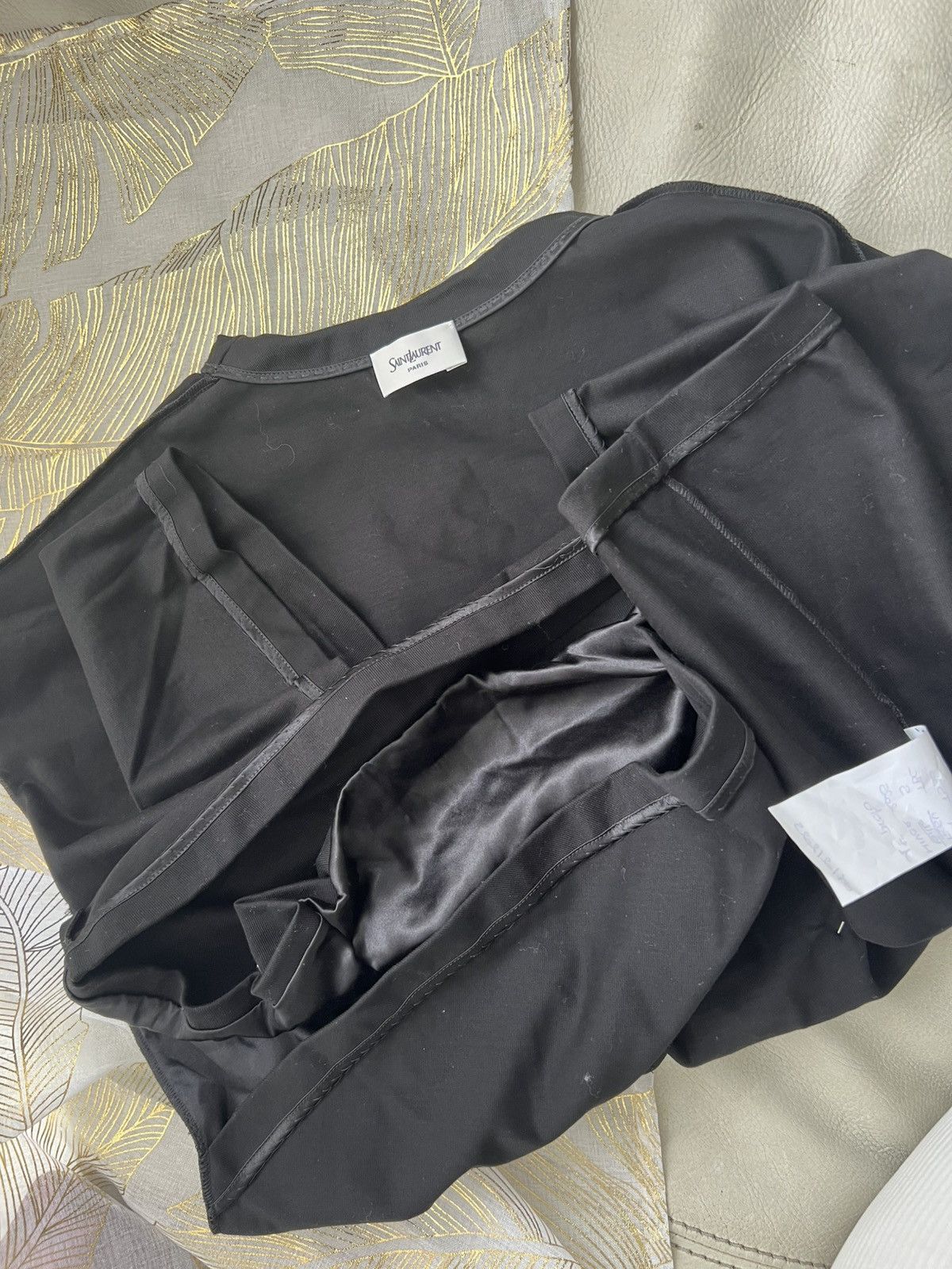 Yves Saint Laurent Prototype Saint Laurent – T-shirt Drapé Cache-Cœur Size S / US 4 / IT 40 - 2 Thumbnail