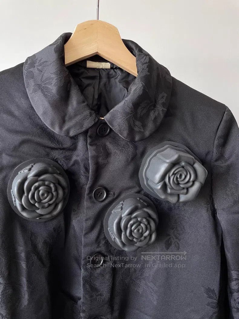 Comme des Garcons Comme Des Garcons Three-dimensional rose jacquard coat Size S / US 4 / IT 40 - 3 Thumbnail