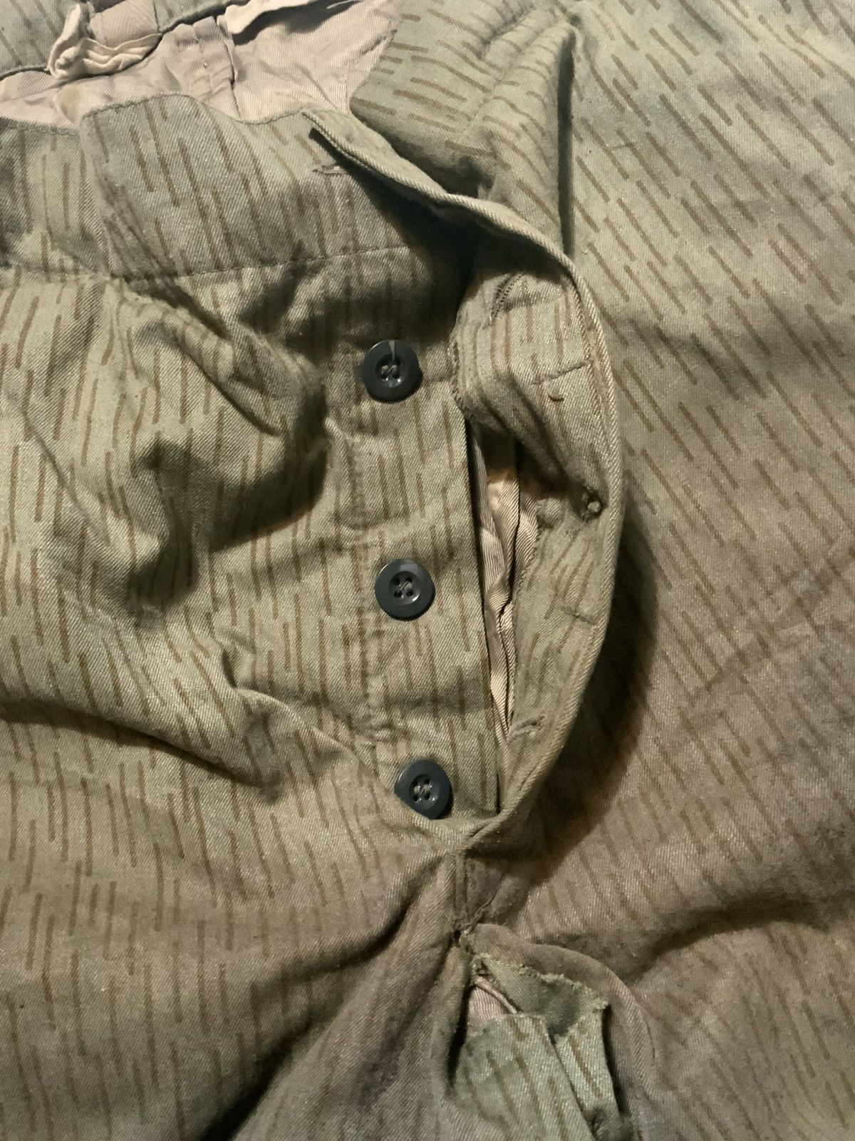Vintage M48 East German Army Strichtarn Cargo Camo Cold War Pants Size US 38 / EU 54 - 12 Thumbnail