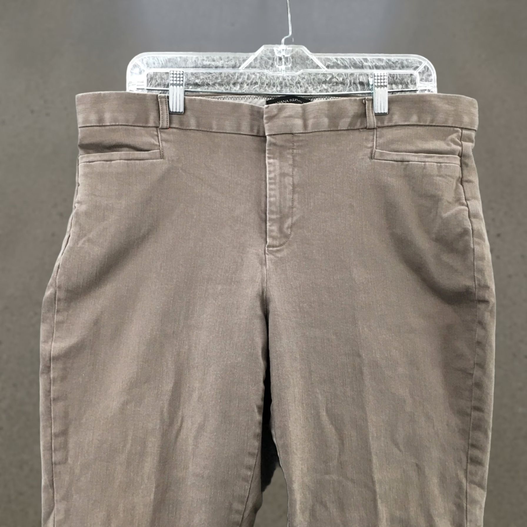 Banana Republic Banana Republic Sloan Chino Pants Womens 14 High Rise Taupe Brown Casual Workwear Shirt? Size 36" / US 14 / IT 50 - 1 Thumbnail