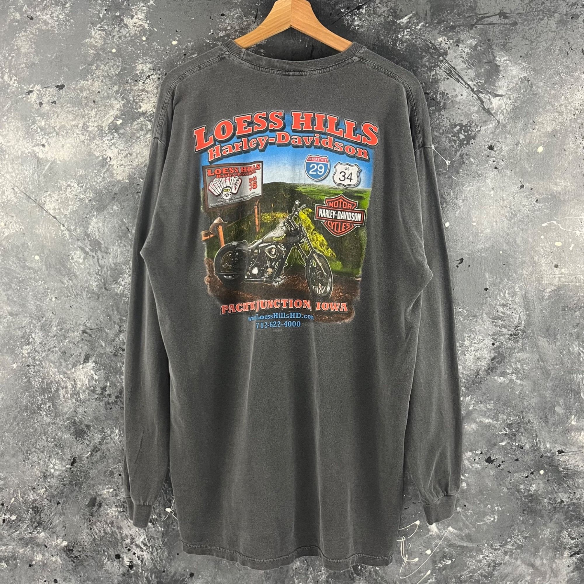 Harley Davidson × Vintage Vintage Harley Davidson long sleeve Size US XL / EU 56 / 4 - 2 Thumbnail