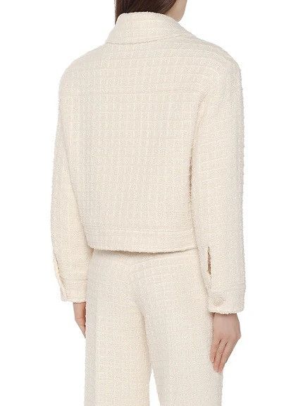 Gucci Gucci Window Tweed Bomber Jacket Ivory size IT 46 721995 Size L / US 10 / IT 46 - 2 Thumbnail