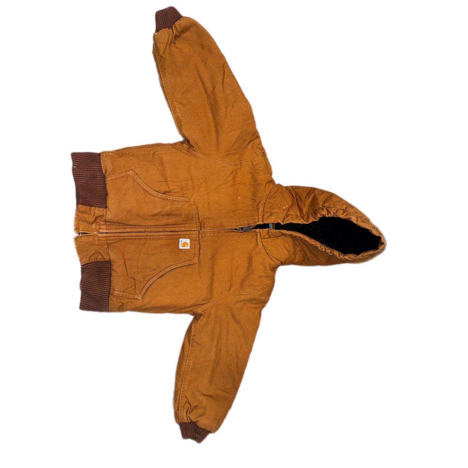 Carhartt Carhartt Brown Duck Quilt Lined Hooded Jacket 4T Size US XXS / EU 40 - 5 Thumbnail