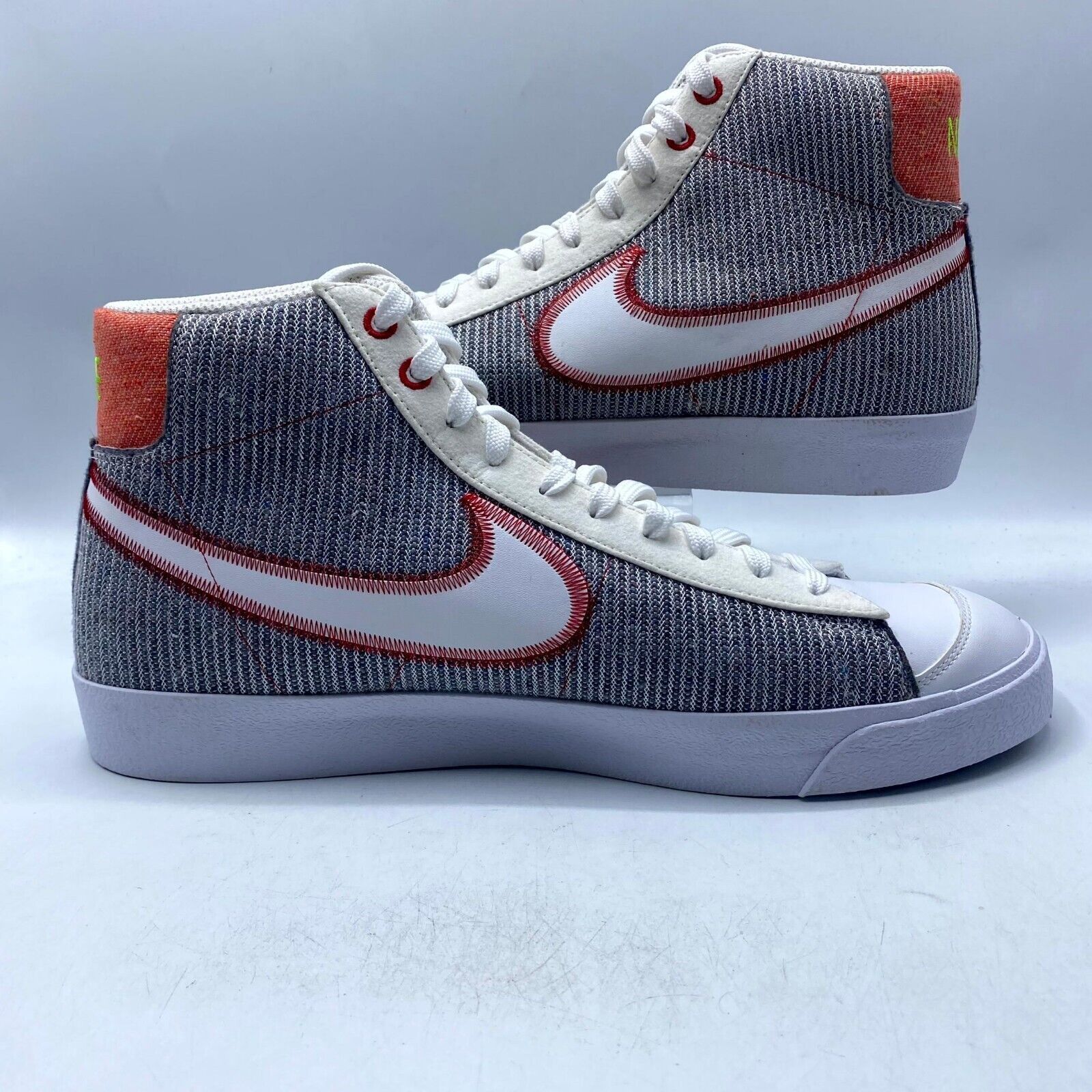 Nike NEW Nike Blazer Mid '77 Men's Gray White Red CW5838-022 Size US 14 / EU 47 - 3 Thumbnail