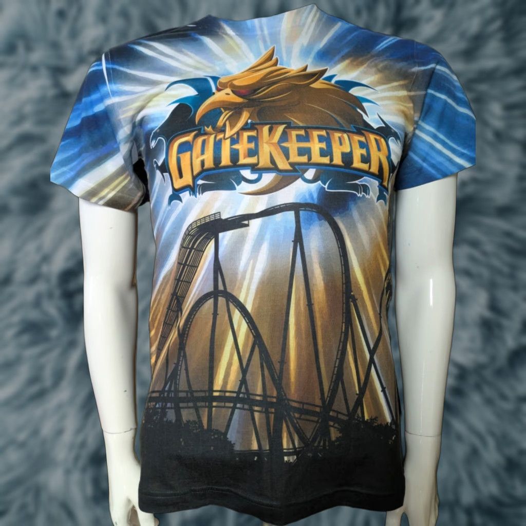 Vintage Cedar Point Amusement Park Gatekeeper Roller Coaster Allover Print T Shirt Small Size US S / EU 44-46 / 1 - 1 Thumbnail