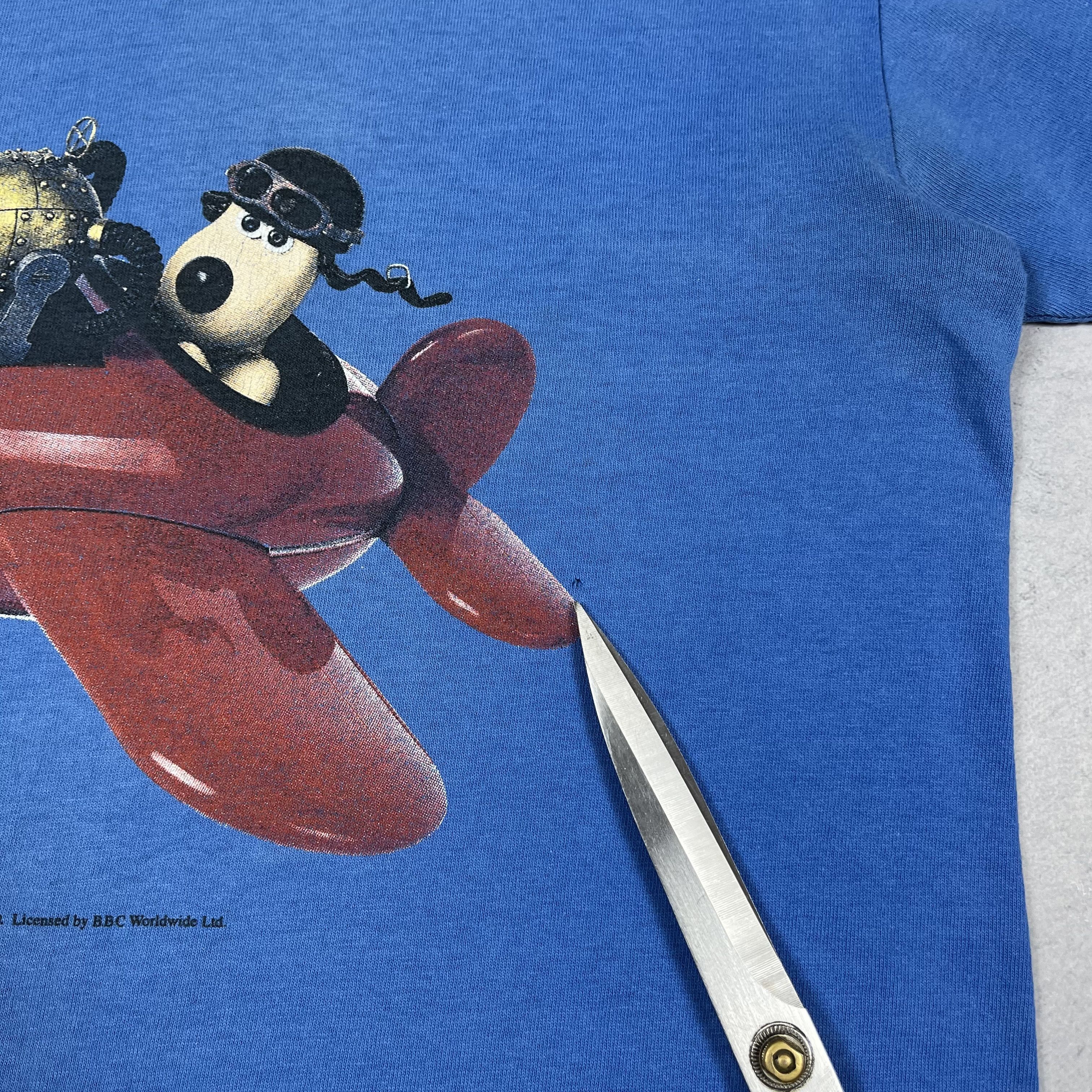 Cartoon Network Vintage Wallace & Gromit Cartoon Rare T Shirt 1989 Size US S / EU 44-46 / 1 - 14 Thumbnail