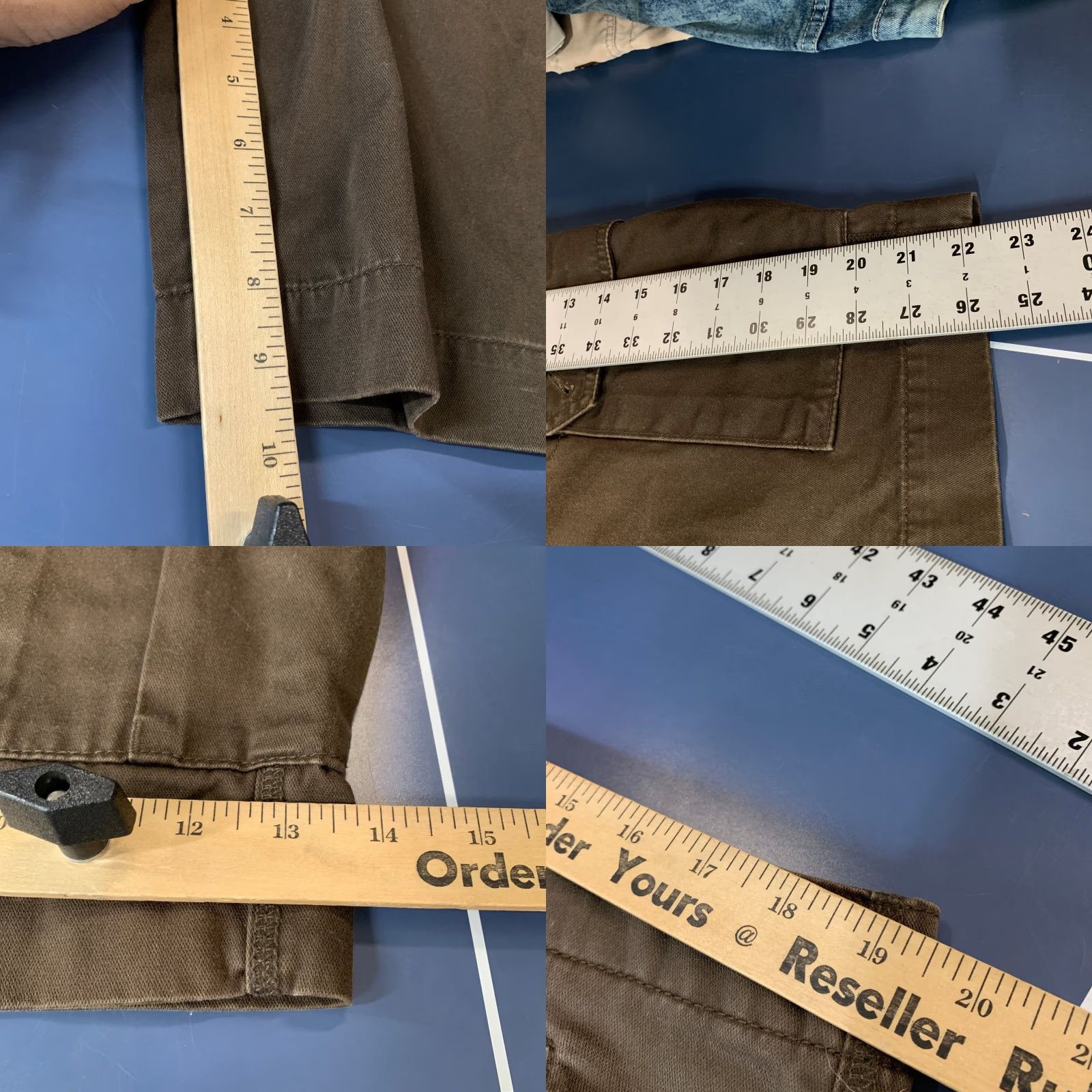Vintage VINTAGE Structure Cargo Shorts Mens 38x9.5 Brown Utility Pockets 100% Cotton Size US 38 / EU 54 - 9 Thumbnail