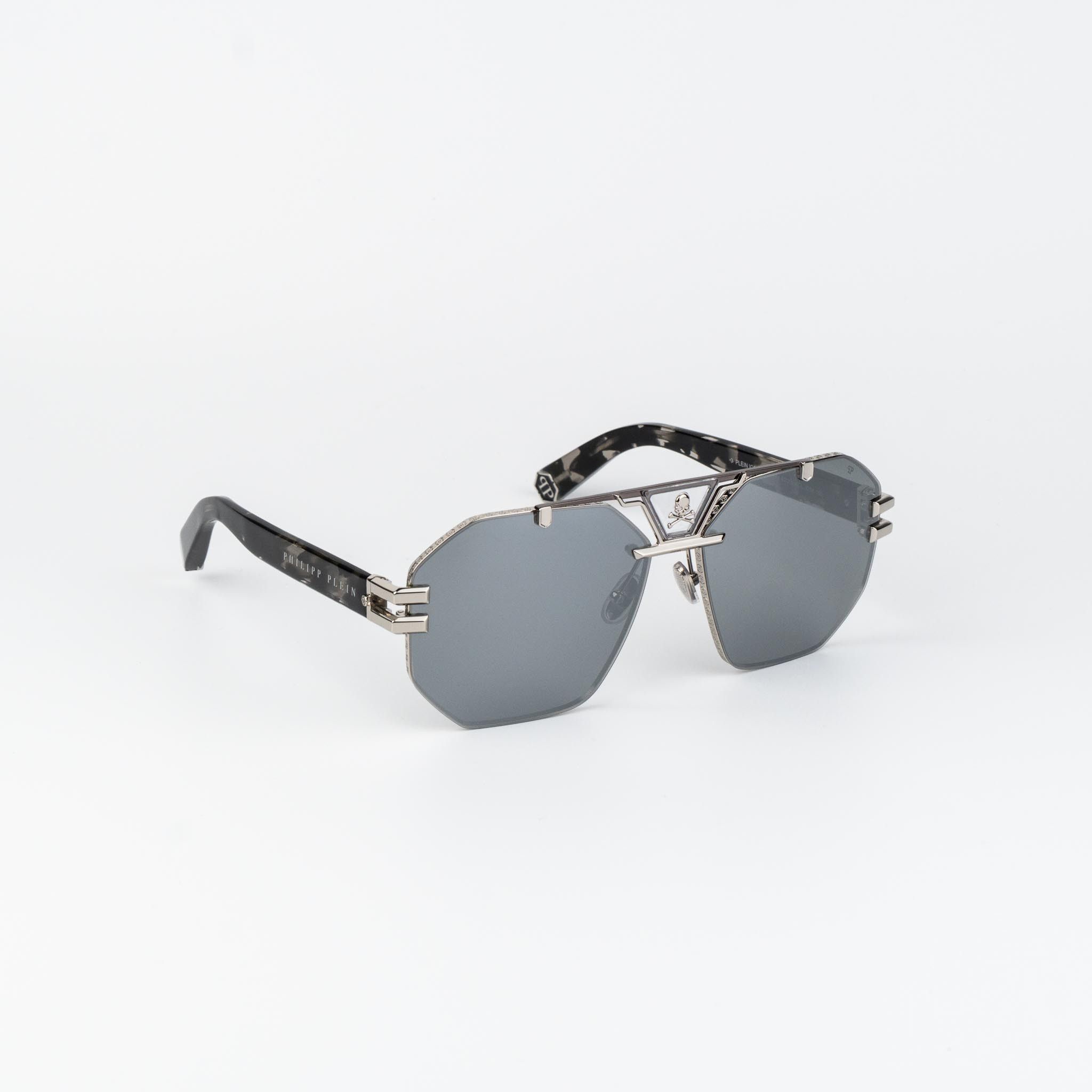 Philipp Plein Philipp Plein Men Sunglasses SPP077V 523X NEW AUTHENTIC Size ONE SIZE - 4 Thumbnail