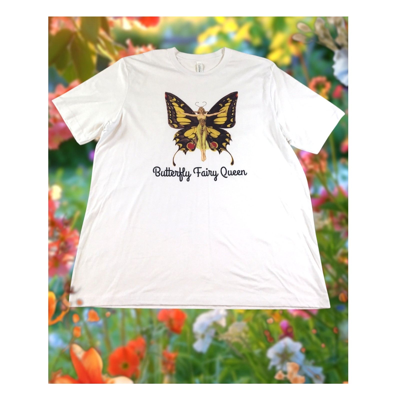 Other Fairy Butterfly Queen T-Shirt White 2XL Bella Canvas NWOT Size XXL / US 16-18 / IT 52-54 - 1 Thumbnail