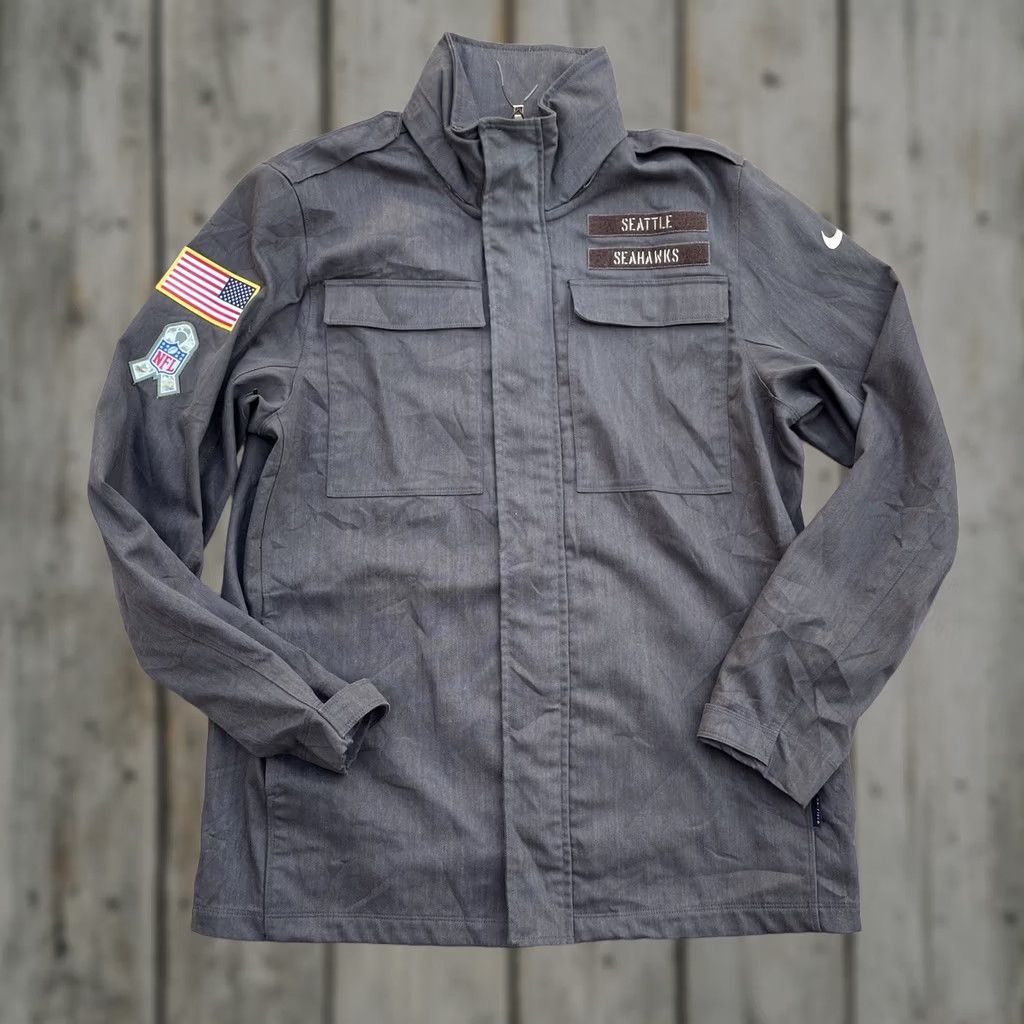 Nike Nike NFL Salute To Service Seattle Seahawks Men’s M Military Jacket AT7721-237 Size US M / EU 48-50 / 2 - 1 Thumbnail