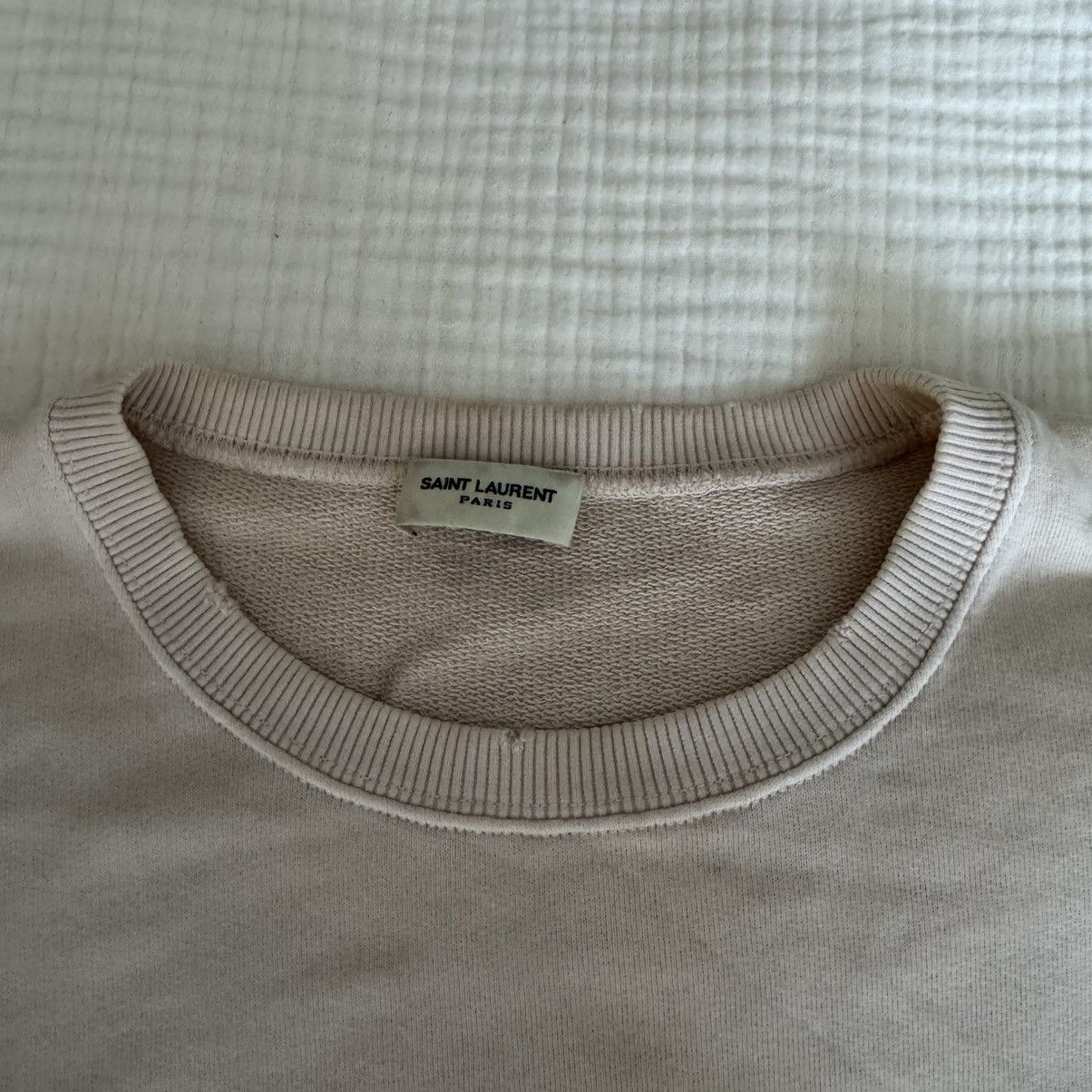 Saint Laurent Paris Saint Laurent Paris Sweatshirt - Light Pink - Size S Size US S / EU 44-46 / 1 - 11 Thumbnail