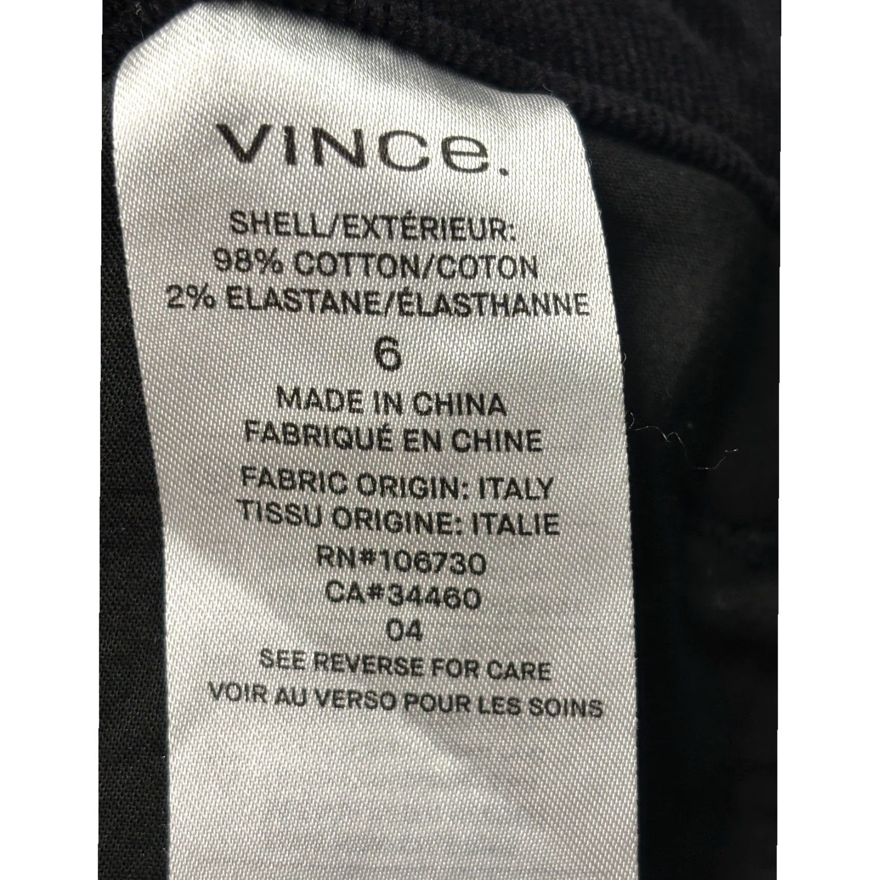 Vince Vince Black Corduroy Cargo Pants Women Size 30X29 Straight Leg Zip Fly Pants Women fall Winter casual engine? Size 30" / US 8 / IT 44 - 6 Thumbnail