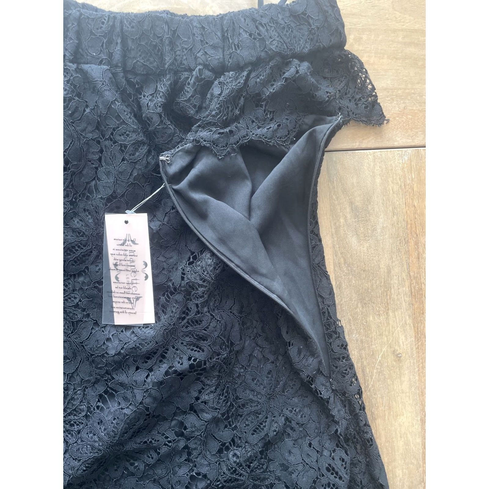 Nanette Lepore Nanette Lepore Off the Shoulder Lace Midi Dress Womens Size 6 Cocktail Party NWT Size M / US 6-8 / IT 42-44 - 6 Thumbnail