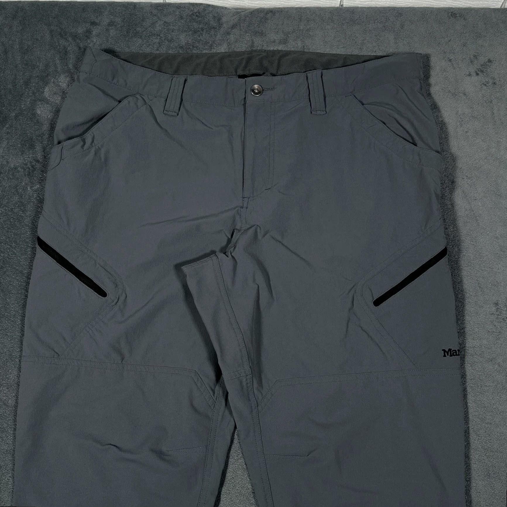 Marmot Marmot Cargo Pants Mens 40x28 Gray Nylon Stretch Hiking Outdoor Performance Size US 40 / EU 56 - 2 Thumbnail