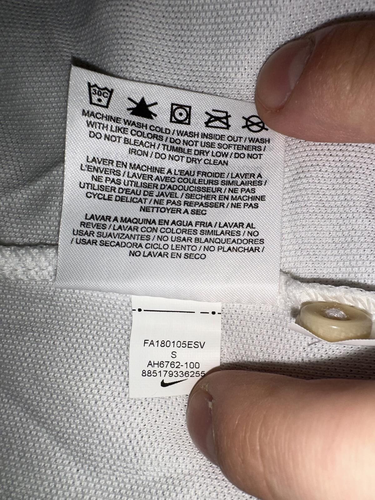 Nike Nike Men’s RF Roger Federer Solid Performance Tennis White Polo Shirt Size US S / EU 44-46 / 1 - 7 Thumbnail