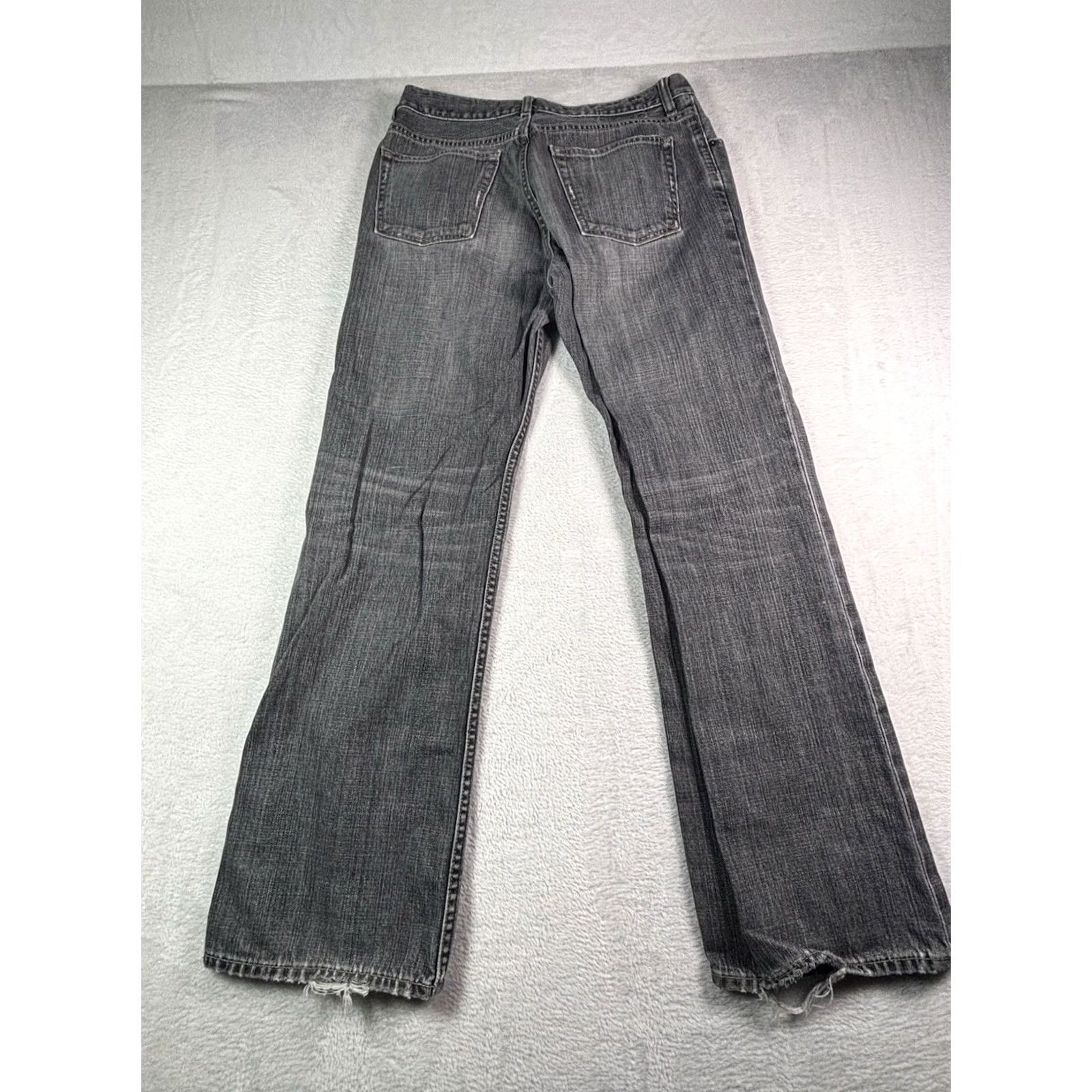Banana Republic Banana Republic Men's Black Denim Jeans 32x30 Straight Leg Regular Rise 5-Pocket Stretch Cotton Blend Denim Shirt? Size US 32 / EU 48 - 2 Thumbnail