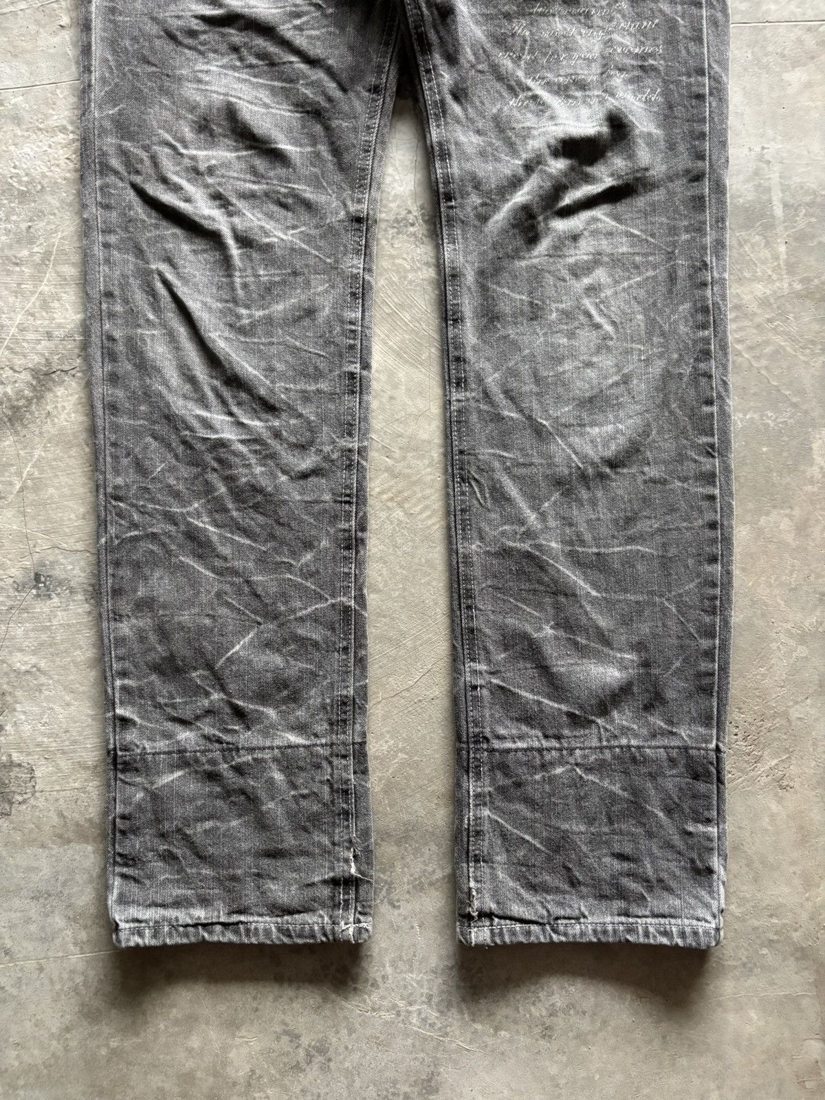If Six Was Nine JACK SERIKA poem union jack japanese punk whiskered wash Size US 30 / EU 46 - 12 Thumbnail