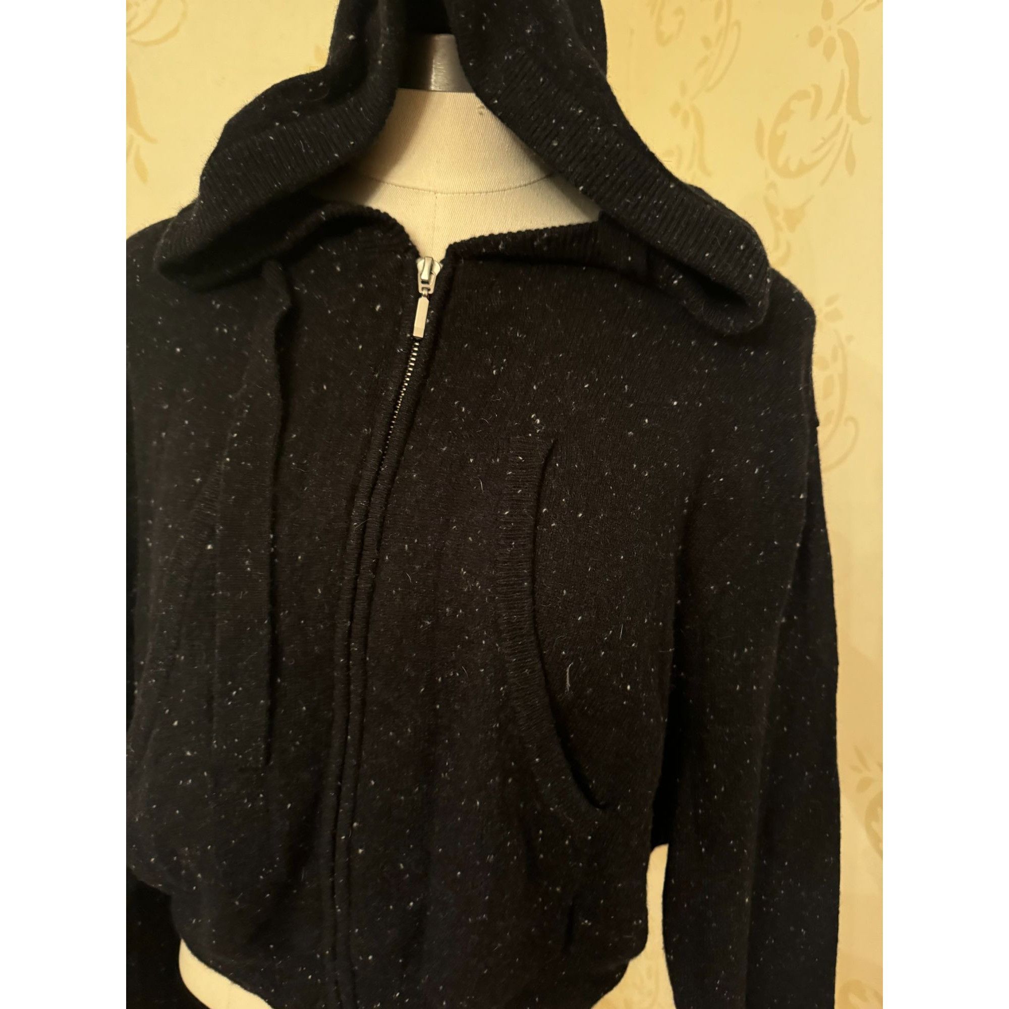 Vintage Crush 01234 100% Cashmere Speckled Hoodie Sweater Ladies Siz Size S / US 4 / IT 40 - 2 Thumbnail