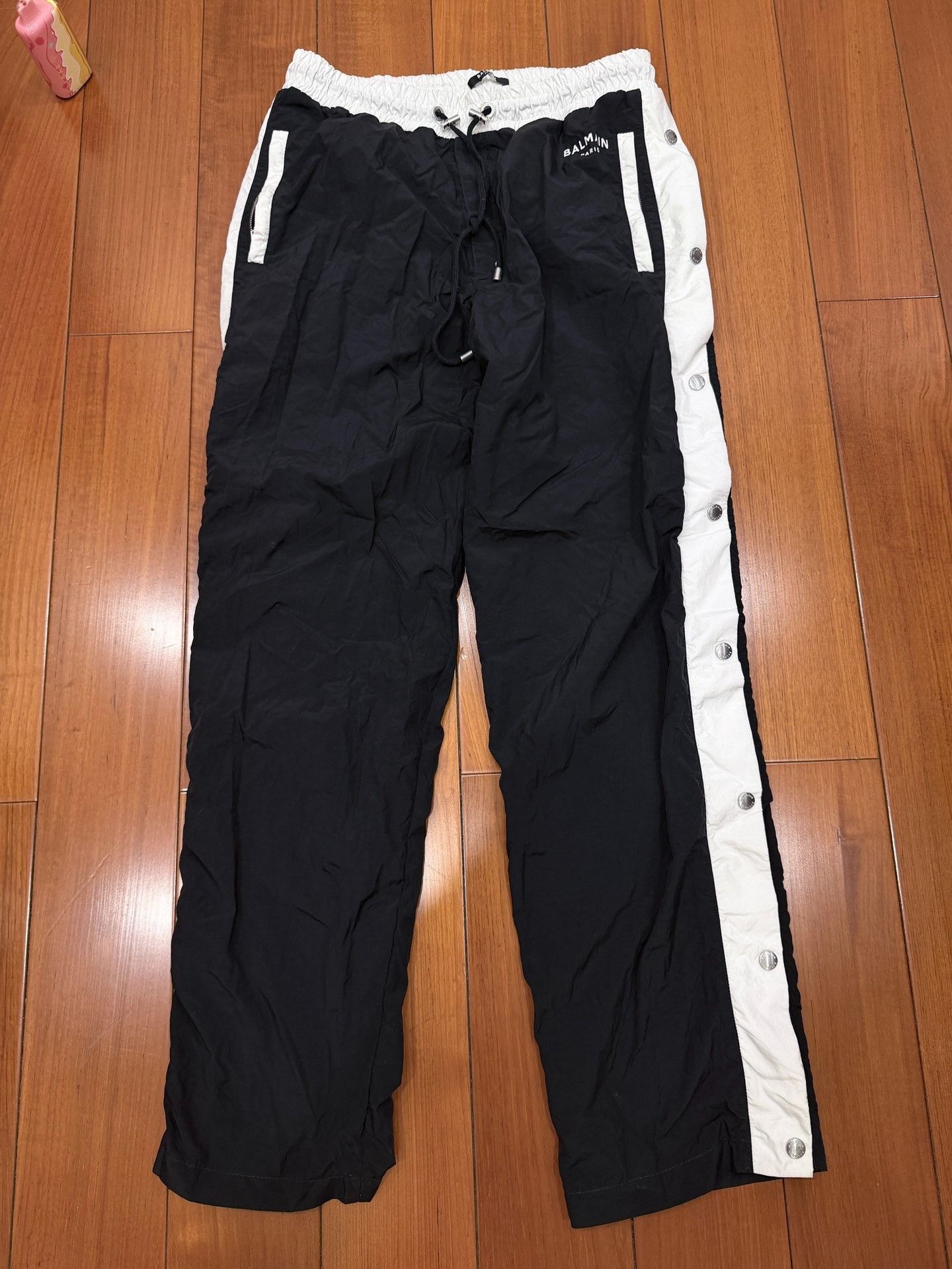 Balmain Balmain Nylon Double-Side Button Track Pants Size US 35 - 1 Thumbnail