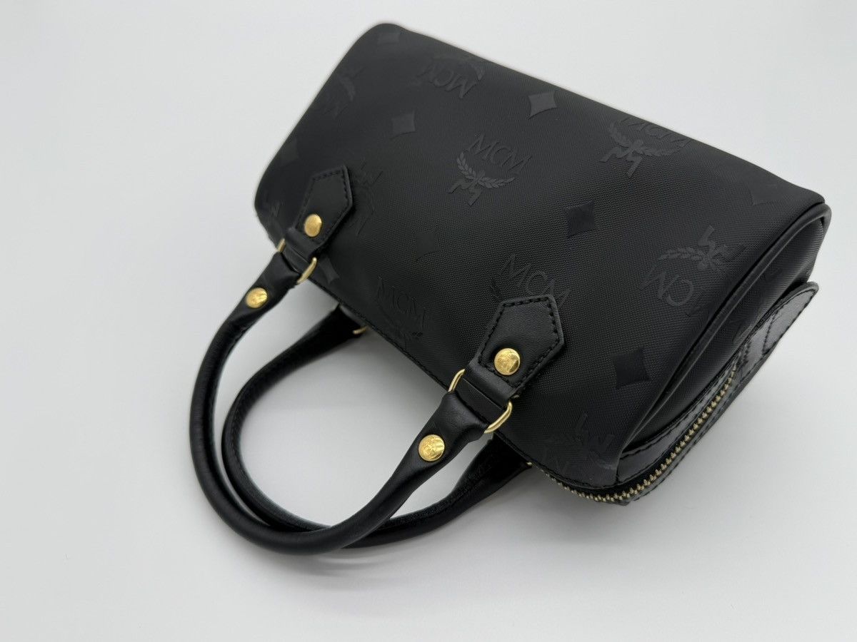 MCM MCM Visetos Logogram 2-Way Hand Bag – Black Size ONE SIZE - 11 Thumbnail