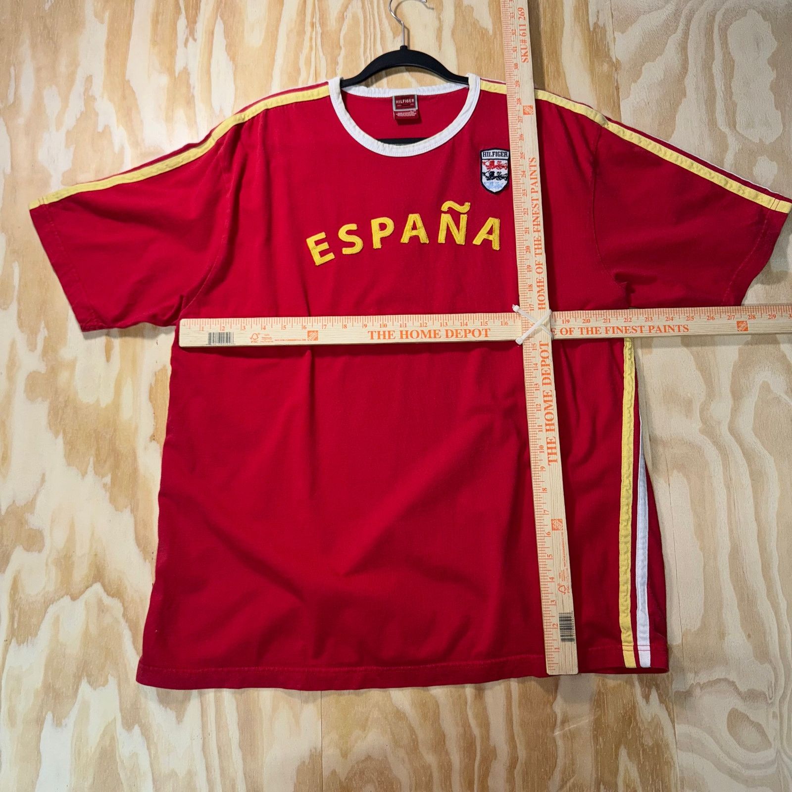 Tommy Hilfiger Vintage Y2K espana Spain soccer jersey 00s hilfiger t-shirt Size US L / EU 52-54 / 3 - 4 Thumbnail