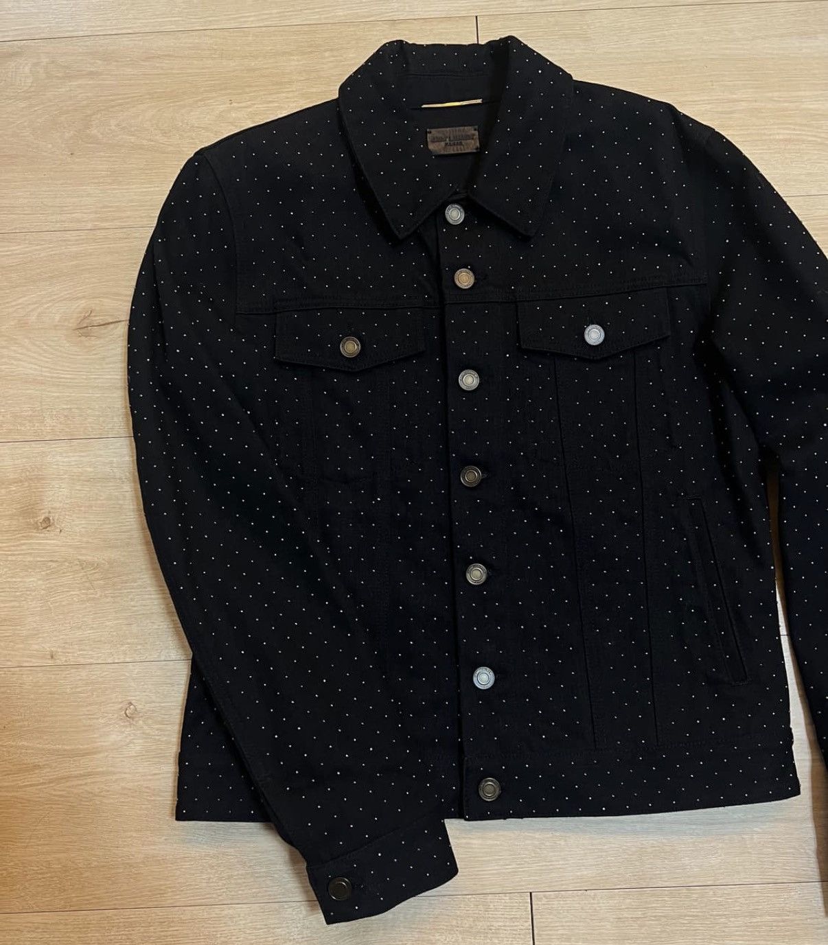 Saint Laurent Paris Saint laurent studded denim trucker jacket sz S Size US S / EU 44-46 / 1 - 2 Thumbnail