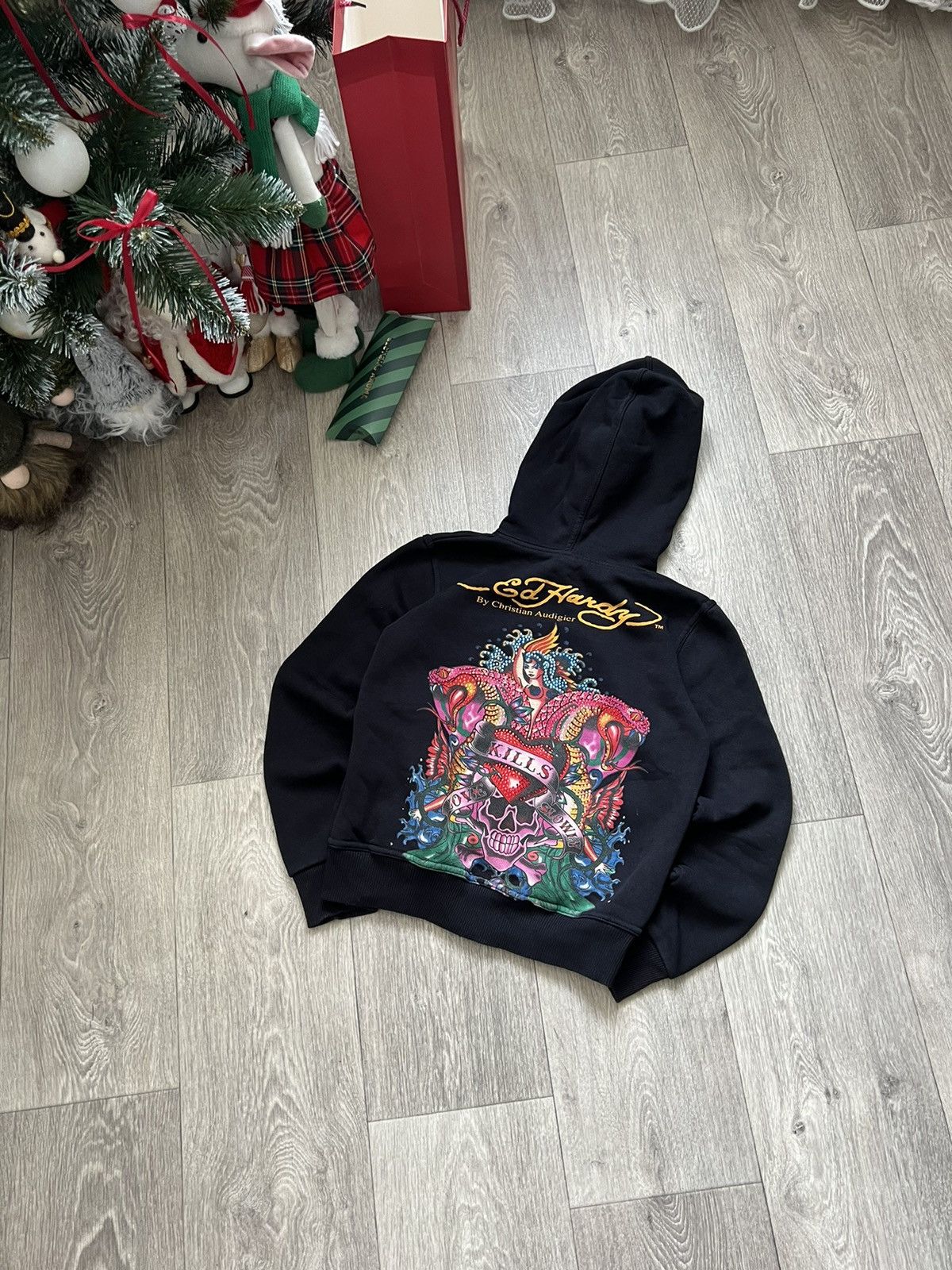Ed Hardy Ed hardy zip up hoodie y2k veryrare Size XS / US 0-2 / IT 36-38 - 1 Thumbnail