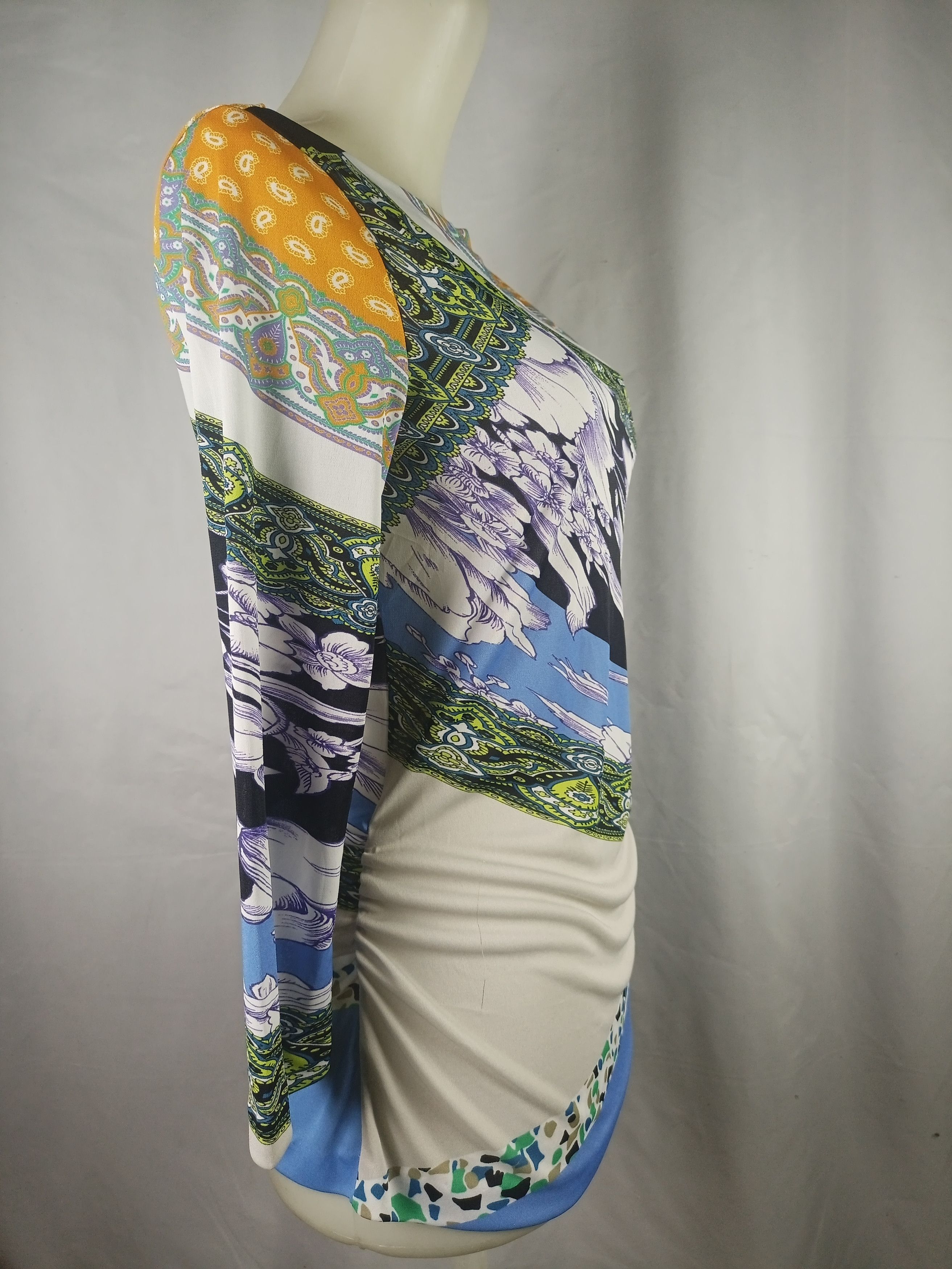 Etro ETRO Milano Blouse Tunic top 3/4 sleeves Size M / US 6-8 / IT 42-44 - 4 Thumbnail