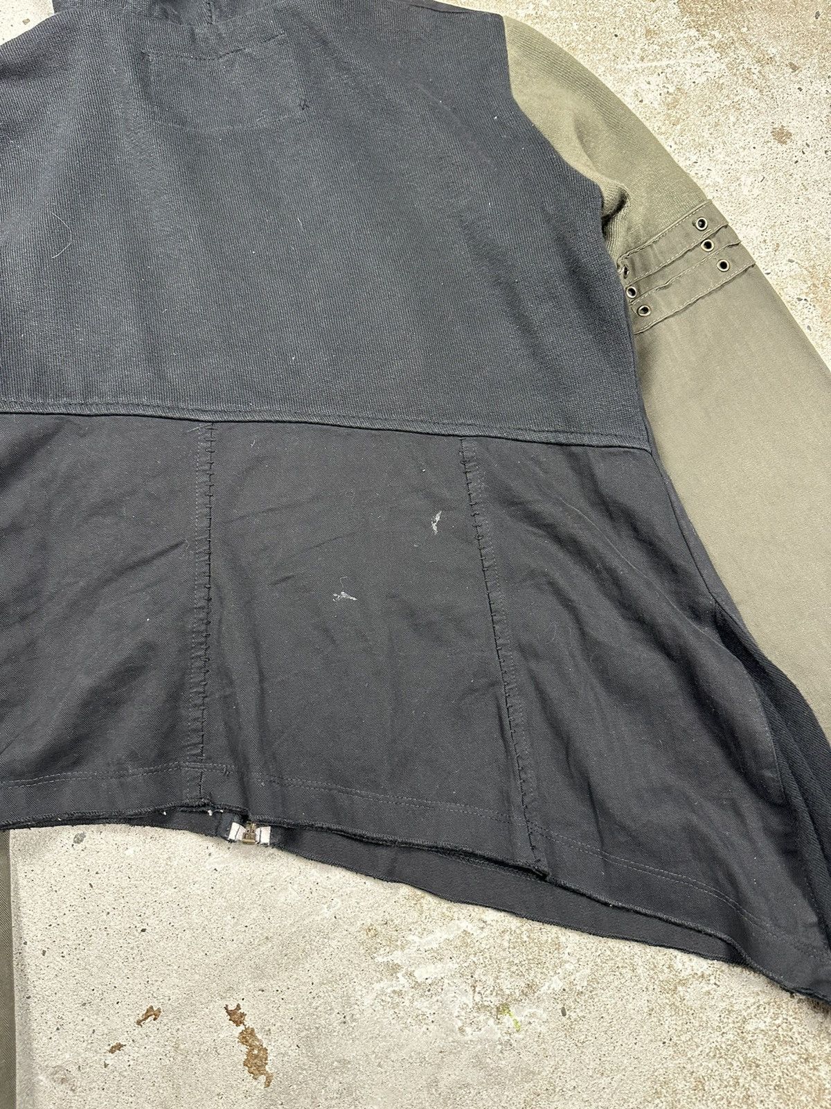 Japanese Brand × Vintage Vintage 90s Archive Asymmetrical Light Hooded Jacket Rare Size US S / EU 44-46 / 1 - 11 Thumbnail