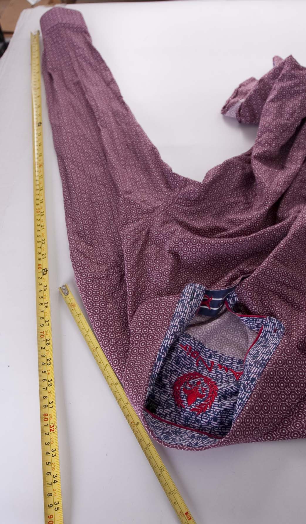 Au Noir Au Noir Shirt Size 3/ M Burgundy Size US M / EU 48-50 / 2 - 3 Thumbnail