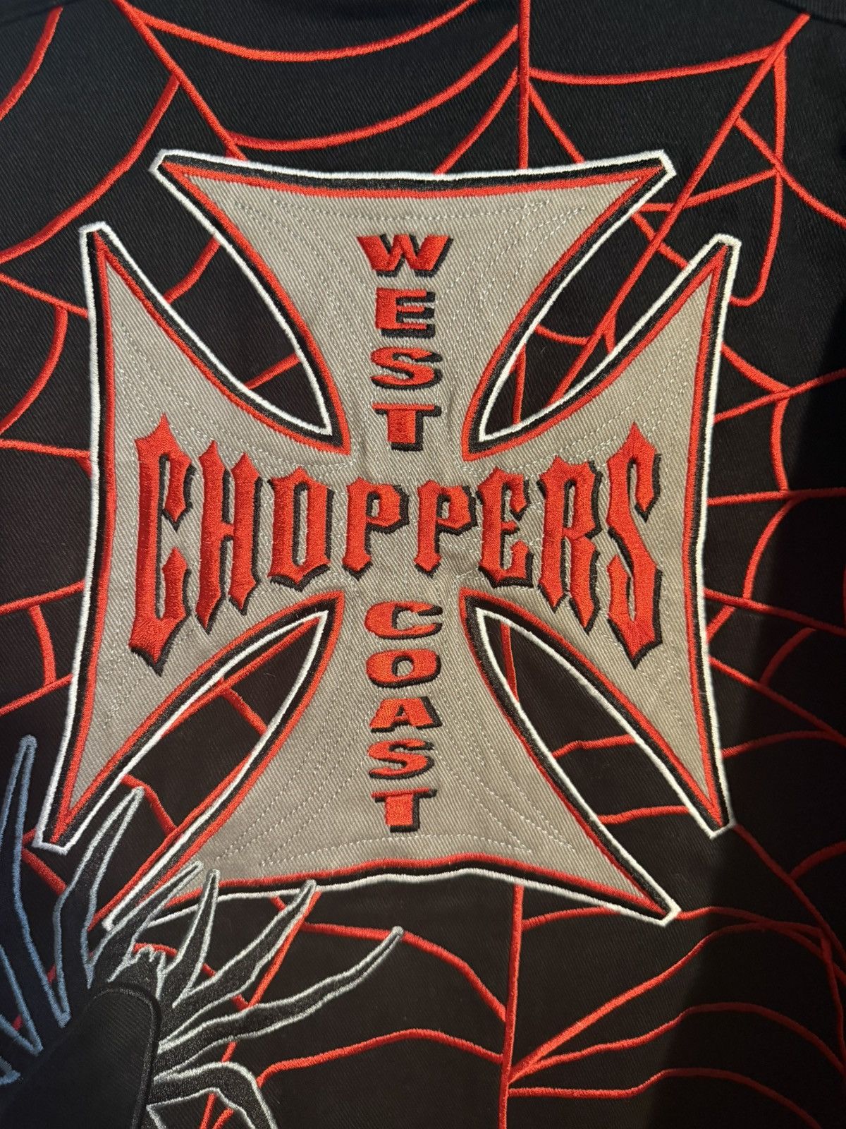West Coast Choppers Vintage West Coast Choppers Spiderweb Racing Jacket Size US L / EU 52-54 / 3 - 3 Thumbnail