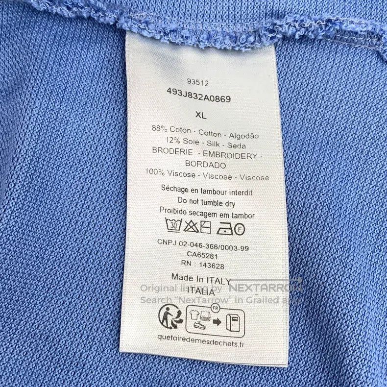 Dior Dior Blue logo letter embroidery cotton lapel single-breas Size US XL / EU 56 / 4 - 6 Thumbnail