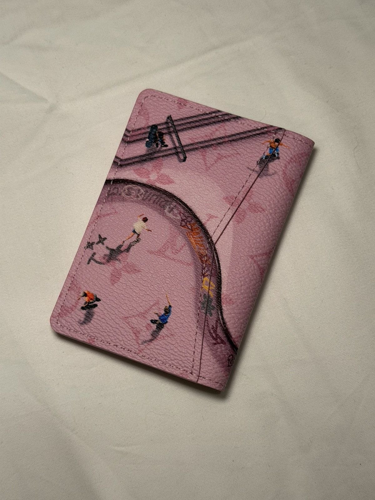 Louis Vuitton Louis Vuitton Skateboarding Pocket Organizer - Pink Leather Size ONE SIZE - 2 Thumbnail