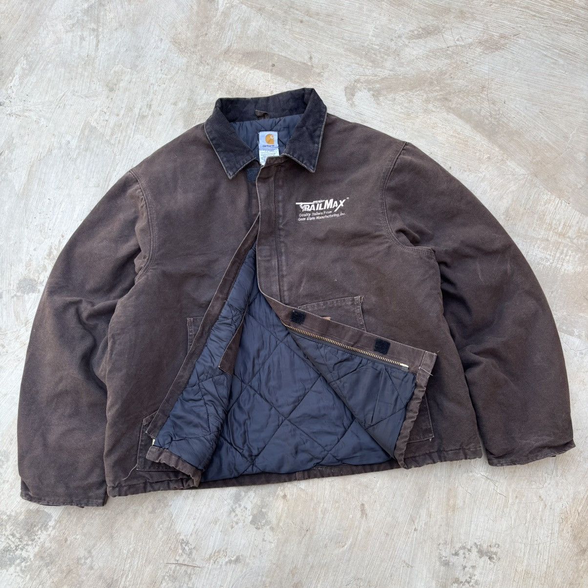 Carhartt Vintage 90s Sunfaded Carhartt Crop Arctic Tall Jacket Size US XXL / EU 58 / 5 - 5 Thumbnail