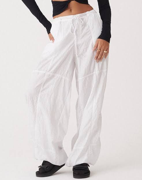 Other Motel Rocks White Parachute Pants Size 30" / US 8 / IT 44 - 2 Thumbnail