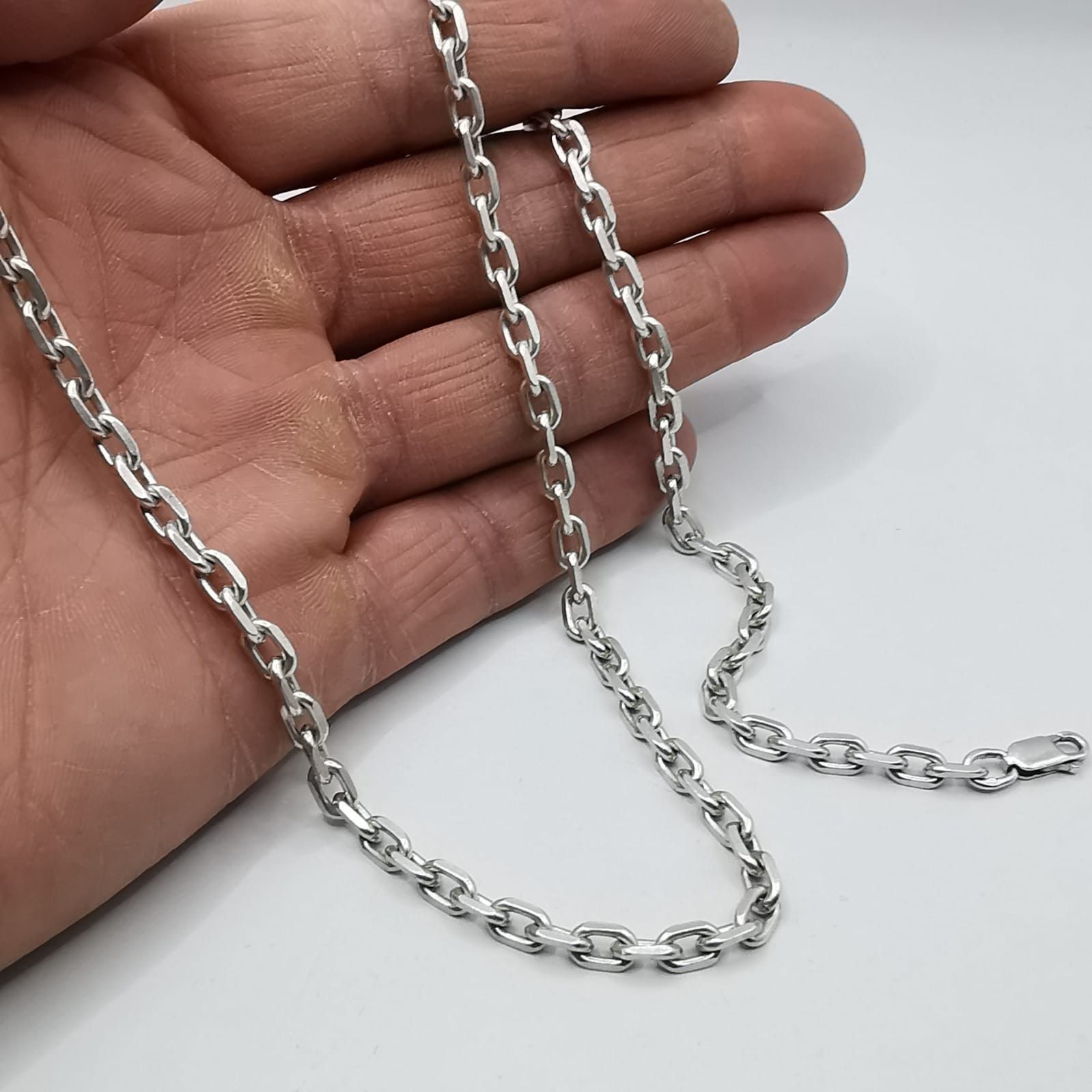 Sterling Silver Vintage Jewelry Chain, 925 Sterling Silver, Signed 28,17g Size ONE SIZE - 3 Thumbnail