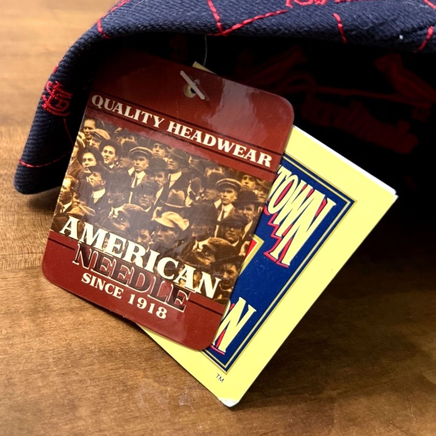 American Needle St Louis Cardinals Hat Mens 7 1/4 Navy Quilted Fitted MLB American Needle AOP Size ONE SIZE - 5 Thumbnail