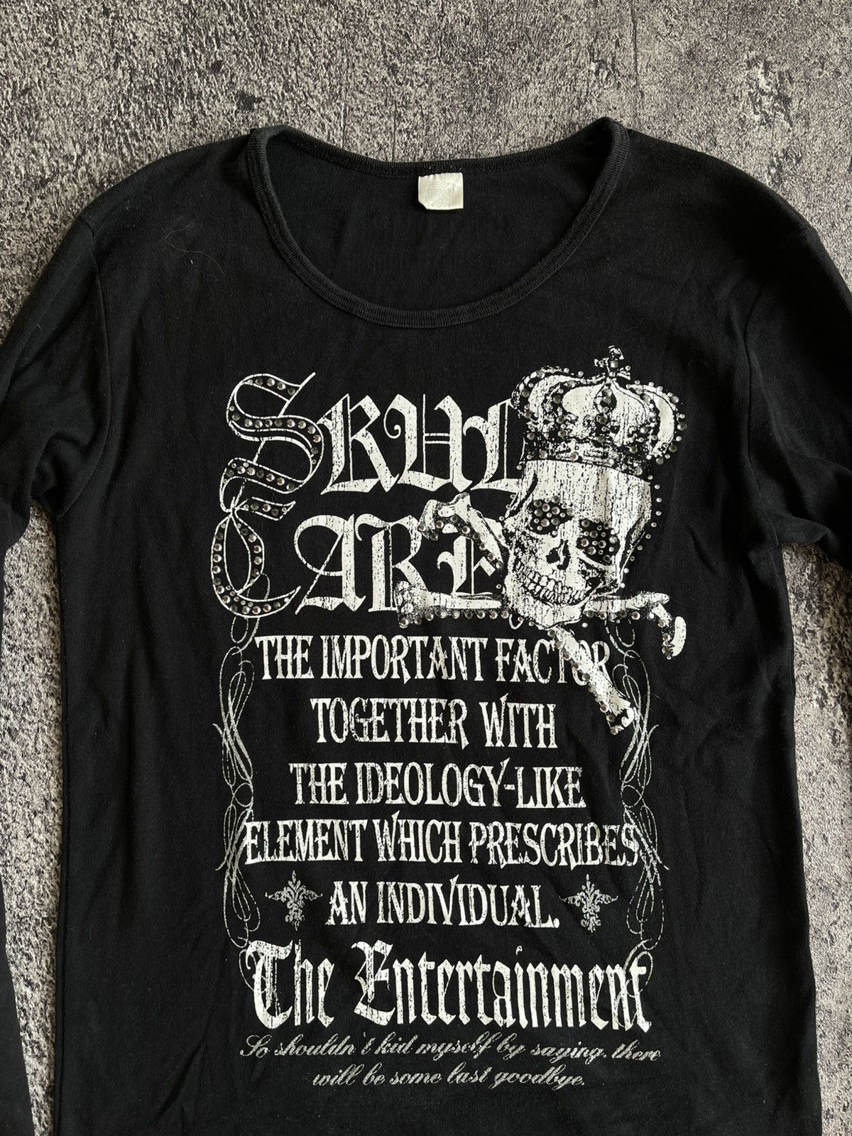 Japanese Brand Y2K Corn Flake Skull ifsixwasnine long sleeve Size US M / EU 48-50 / 2 - 3 Thumbnail