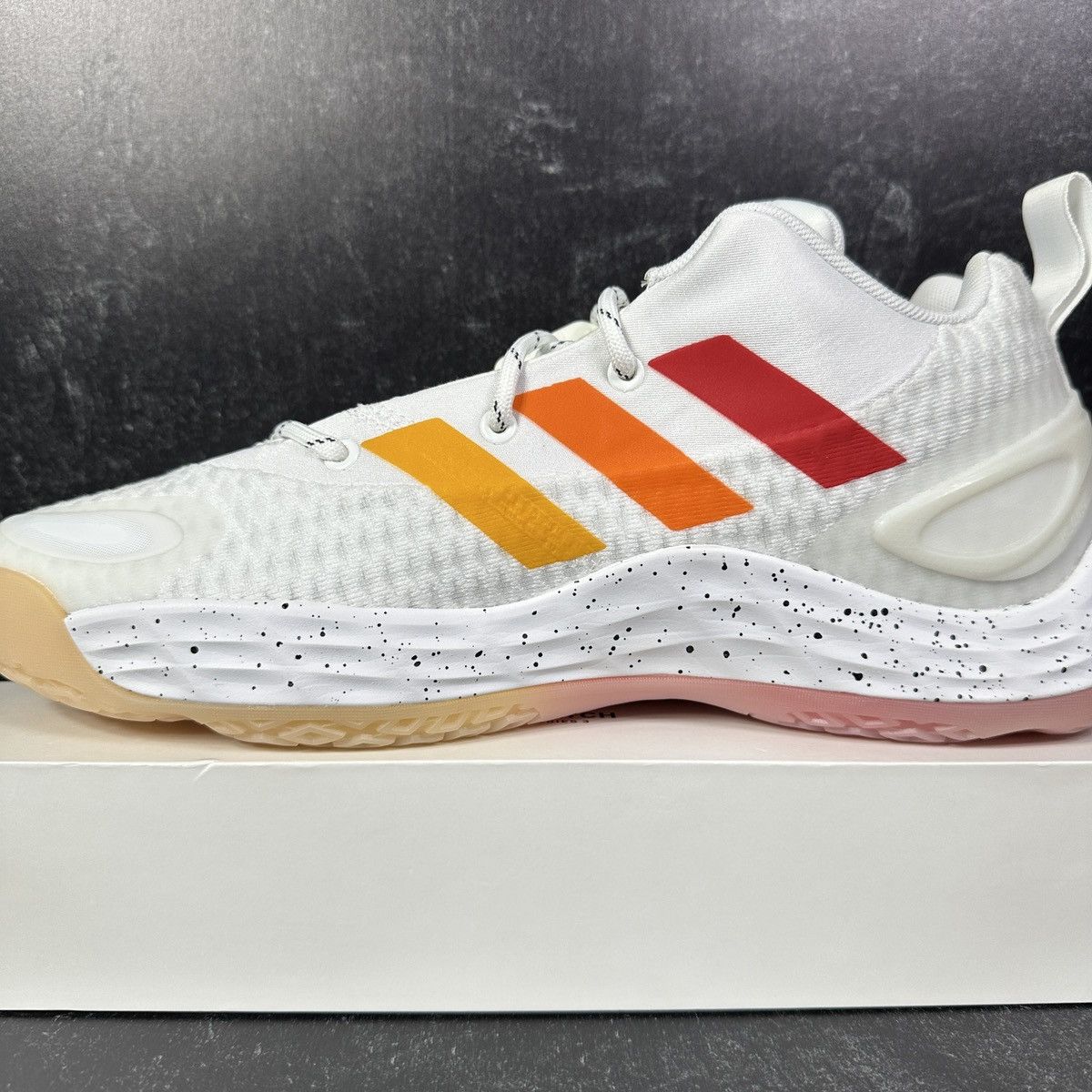 Adidas ADIDAS EXHIBIT A MIAMI HEAT MENS BASKETBALL SPECKLED WHITE Size US 10 / EU 43 - 8 Thumbnail