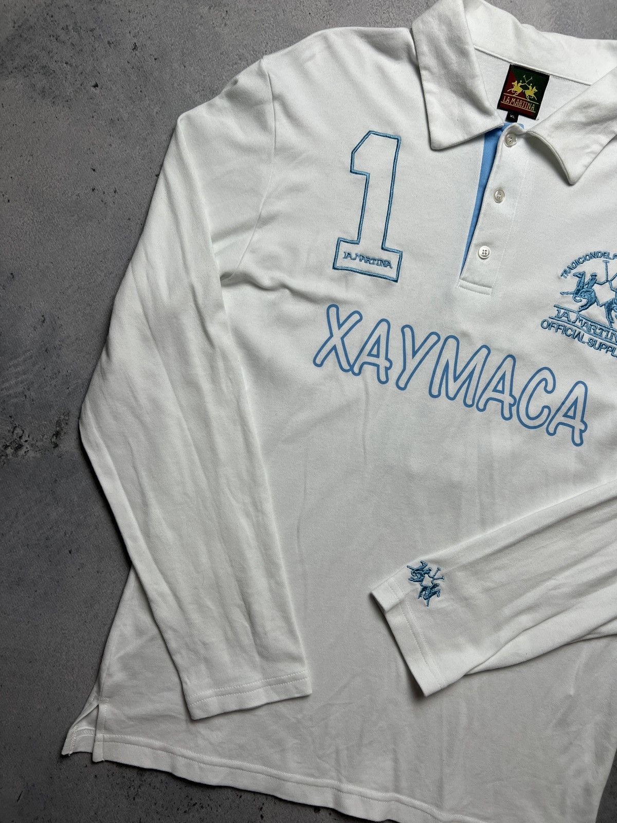 La Martina Vintage La Martina Xaymaca #1 Polo Team Rugby Japan Polo y2k Size US L / EU 52-54 / 3 - 3 Thumbnail