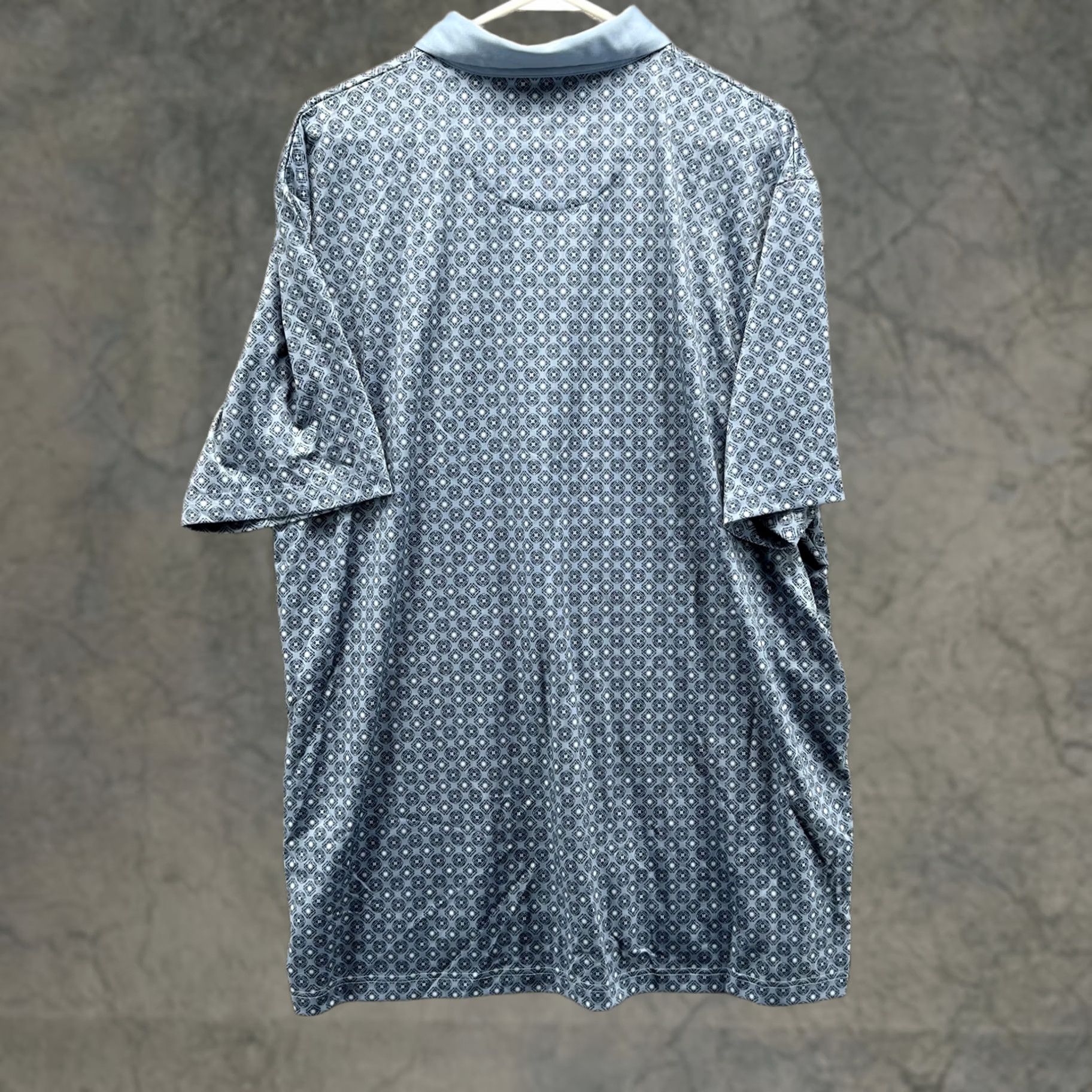 Callaway Callaway Polo Shirt Mens XL Blue Geometric Opti-Dri Golf Performance Stretch Polo Shirt Mens XL Blue Geometric Opti Dri Golf Size US XL / EU 56 / 4 - 1 Thumbnail