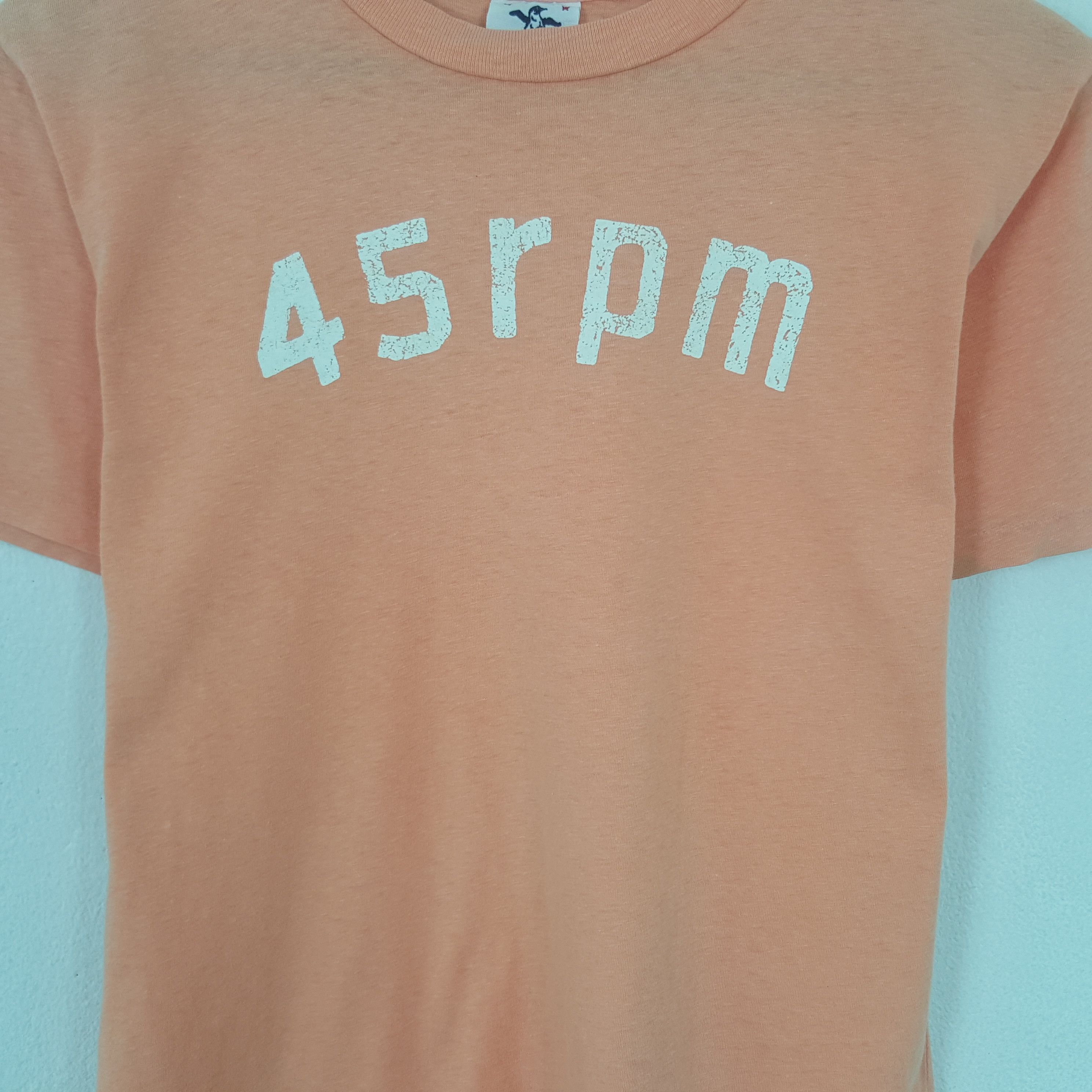 45rpm Vintage 45rpm Spell Out Tshirt Size US S / EU 44-46 / 1 - 2 Thumbnail