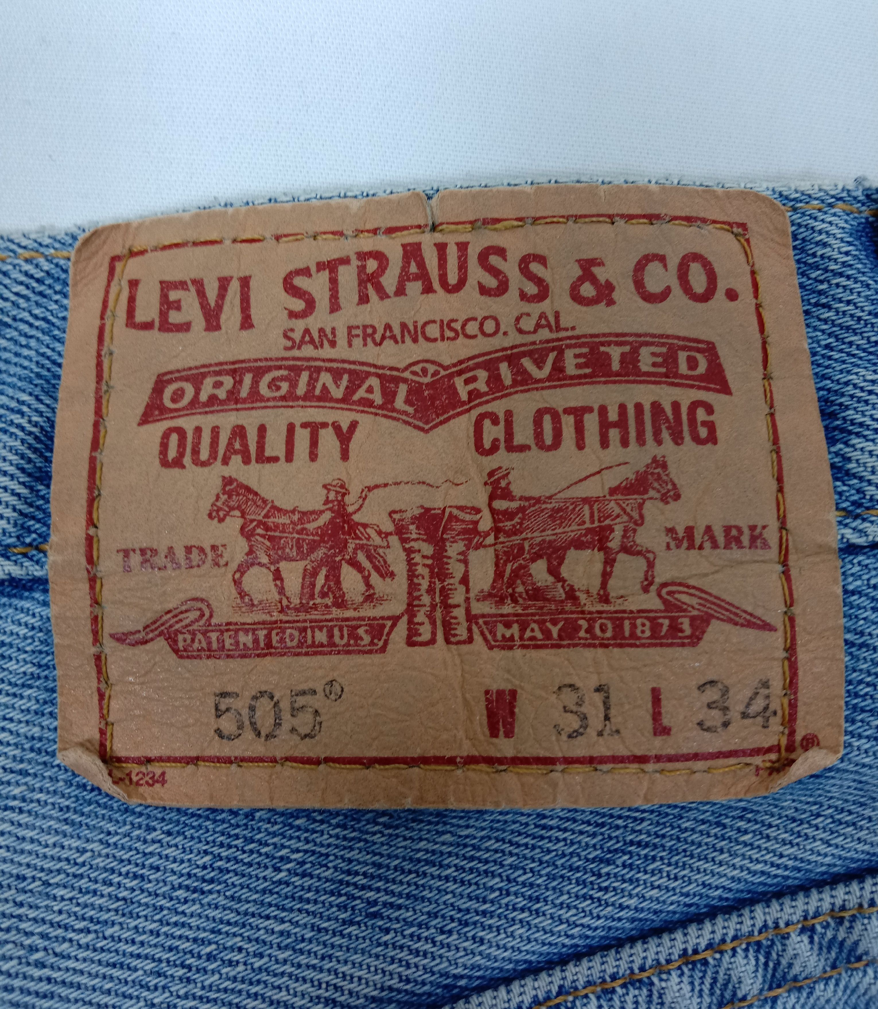 Levi's Vintage Levi's 505 Jeans Light Wash Regular Fit Denim Size US 29 - 14 Thumbnail