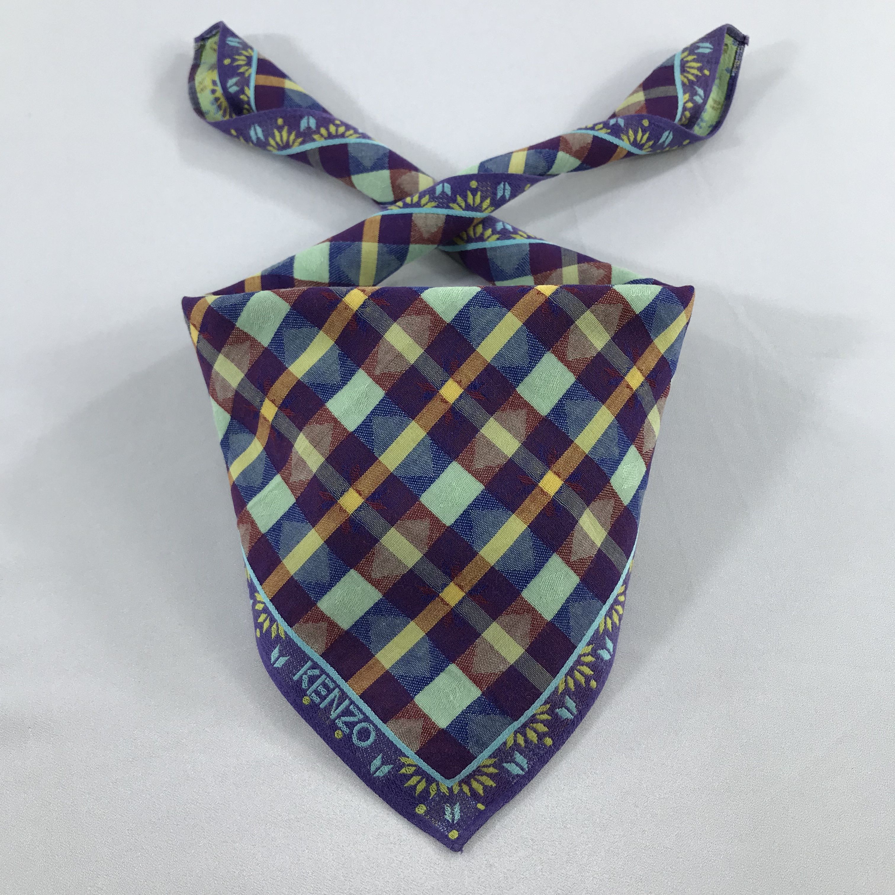 Kenzo × Vintage Kenzo Bandana / Handkerchief / Neckerchief - S2082 Size ONE SIZE - 3 Thumbnail