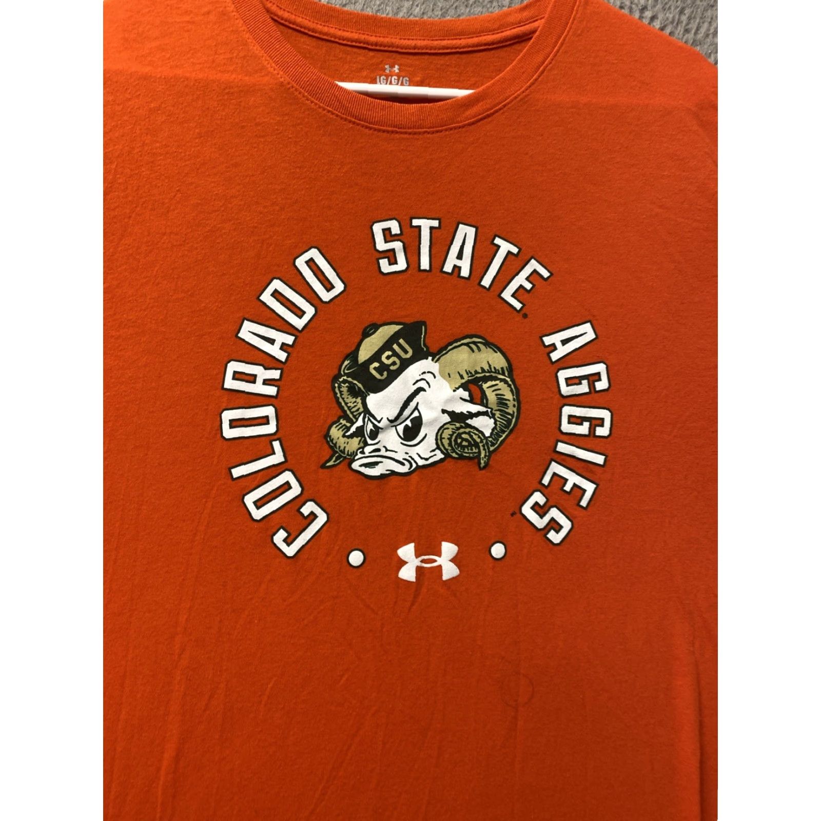 Under Armour Under Armour Shirt Men L Long Sleeve Solid Orange / 57-71 Adults Mens L Orange Shirt Size L / US 10 / IT 46 - 2 Thumbnail