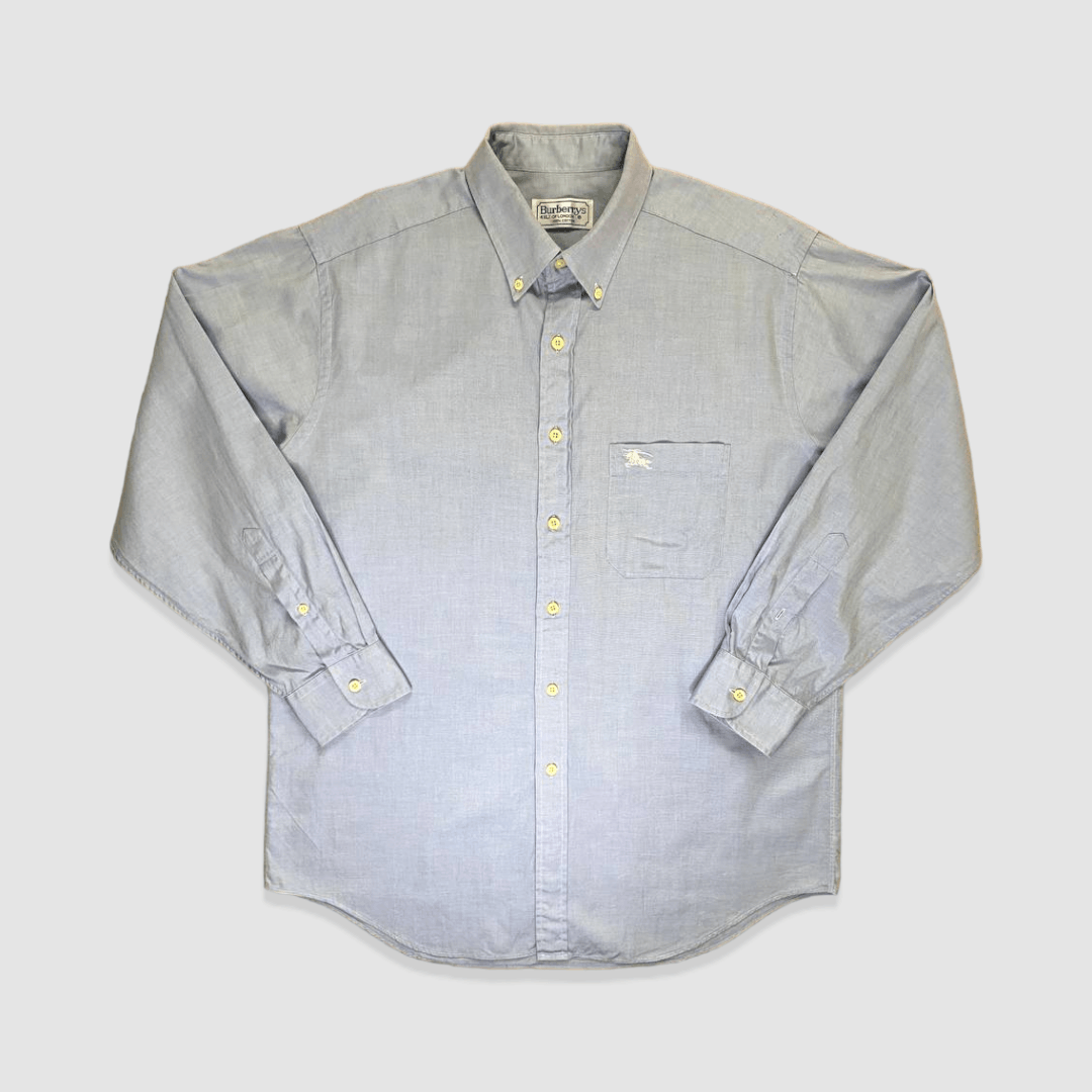 Burberry Vintage Burberrys Long Sleeve Button Down Shirt Size US L / EU 52-54 / 3 - 1 Thumbnail