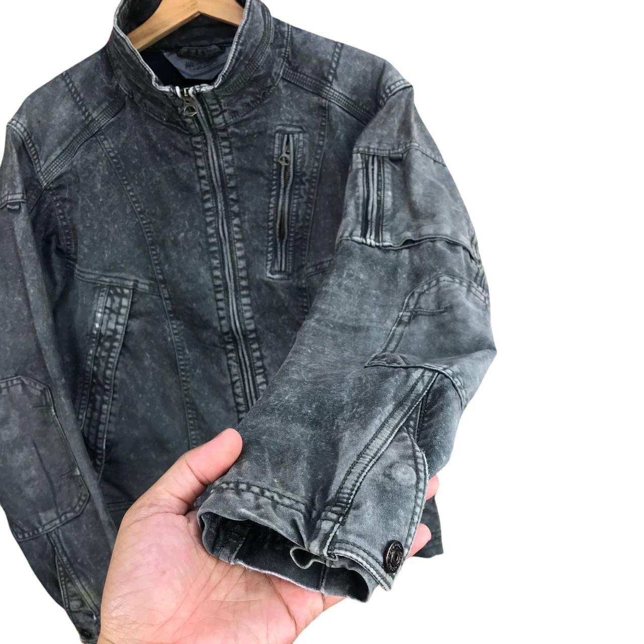 Japanese Brand JAPANESE FIELDCORE X NWZ WORKERS DISTRESSED BIKER JACKET Size US L / EU 52-54 / 3 - 5 Thumbnail