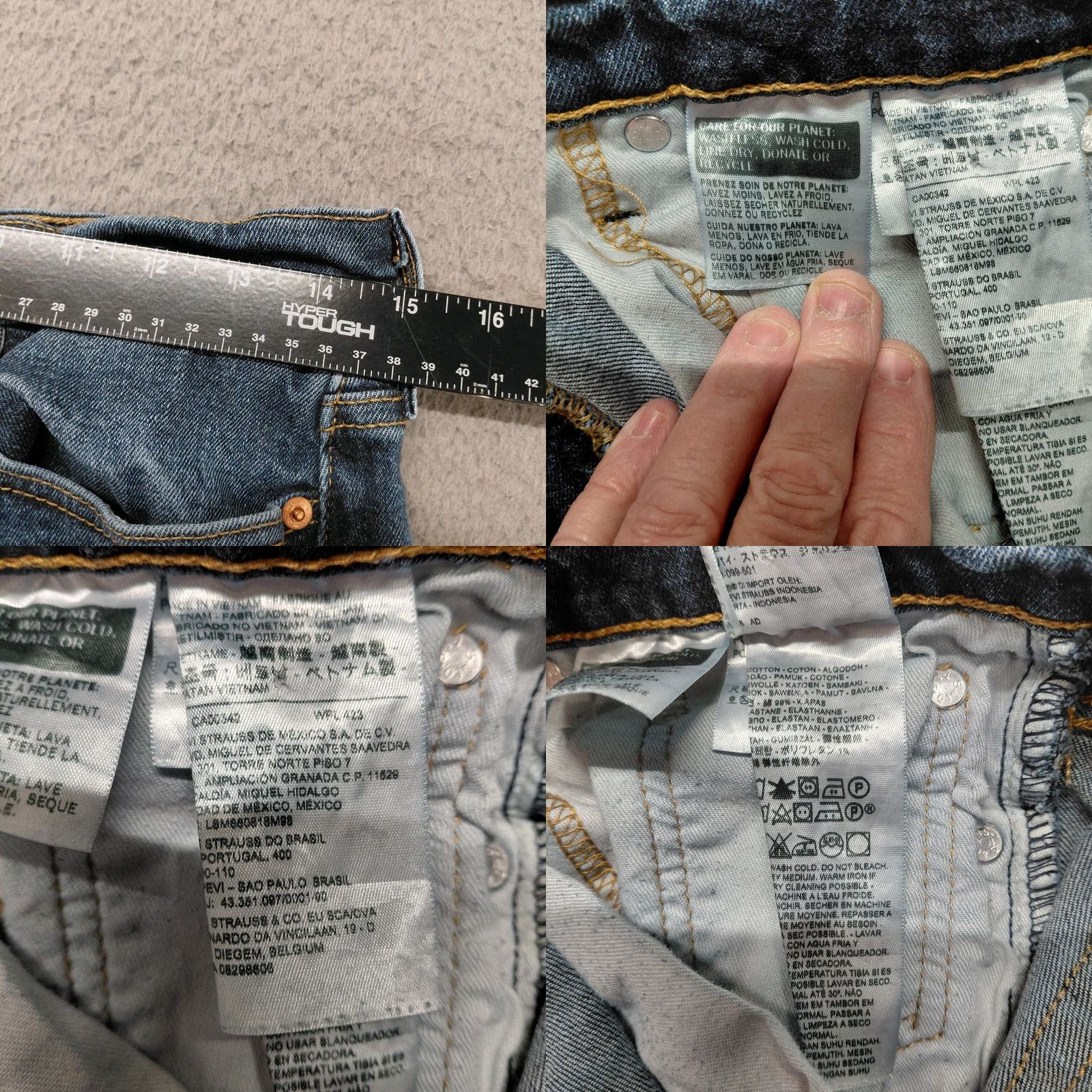 Levi's Levi's 514 Premium Straight Jeans Men's 30x32 Blue Denim Stretch Preppy Shirt Trousers? Size US 30 / EU 46 - 9 Thumbnail