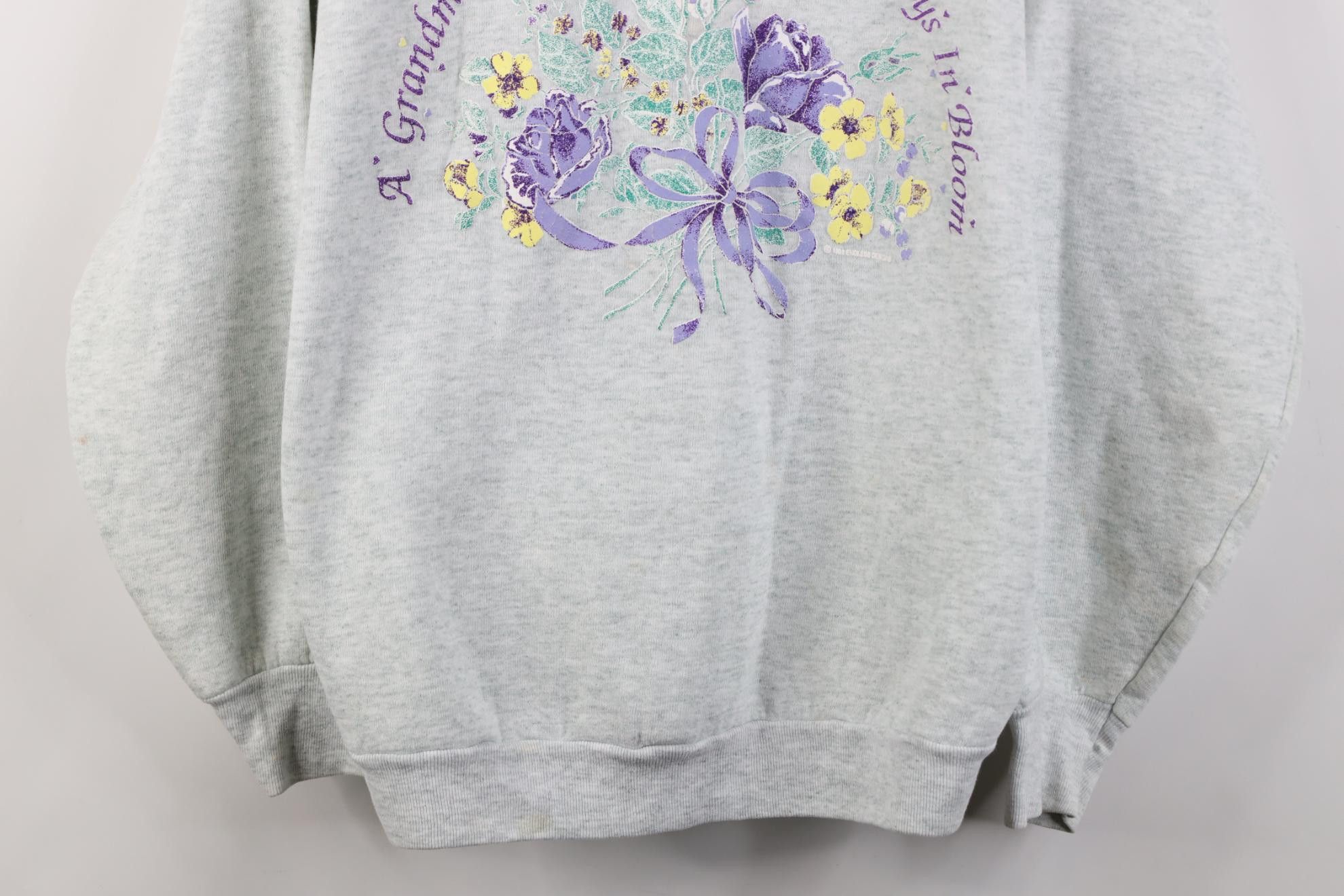 Vintage Vintage 90s Streetwear Grandma Collared Sweatshirt USA Size L / US 10 / IT 46 - 3 Thumbnail
