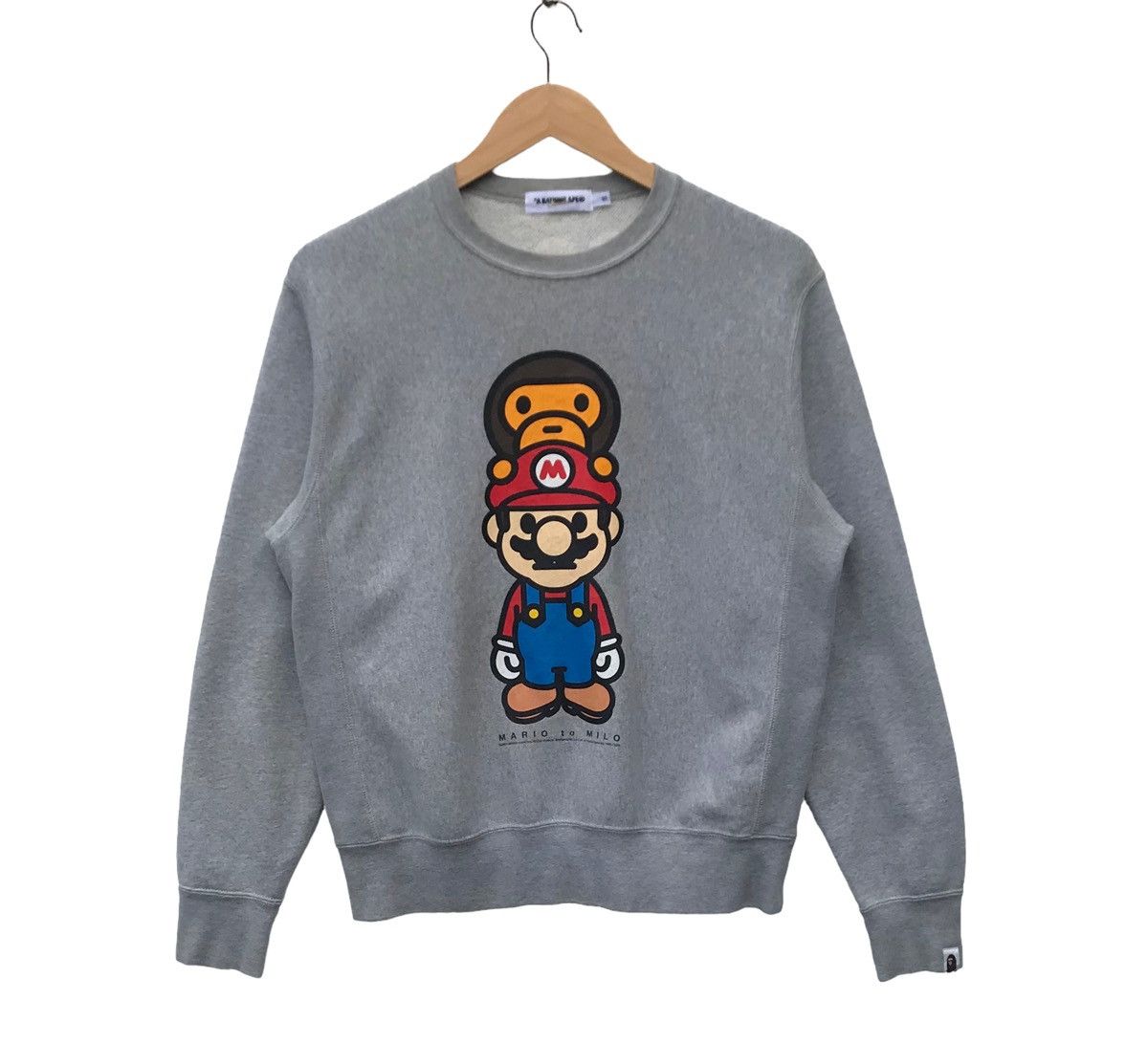 Bape Bape x Mario Baby Milo Crewneck Size US S / EU 44-46 / 1 - 1 Thumbnail